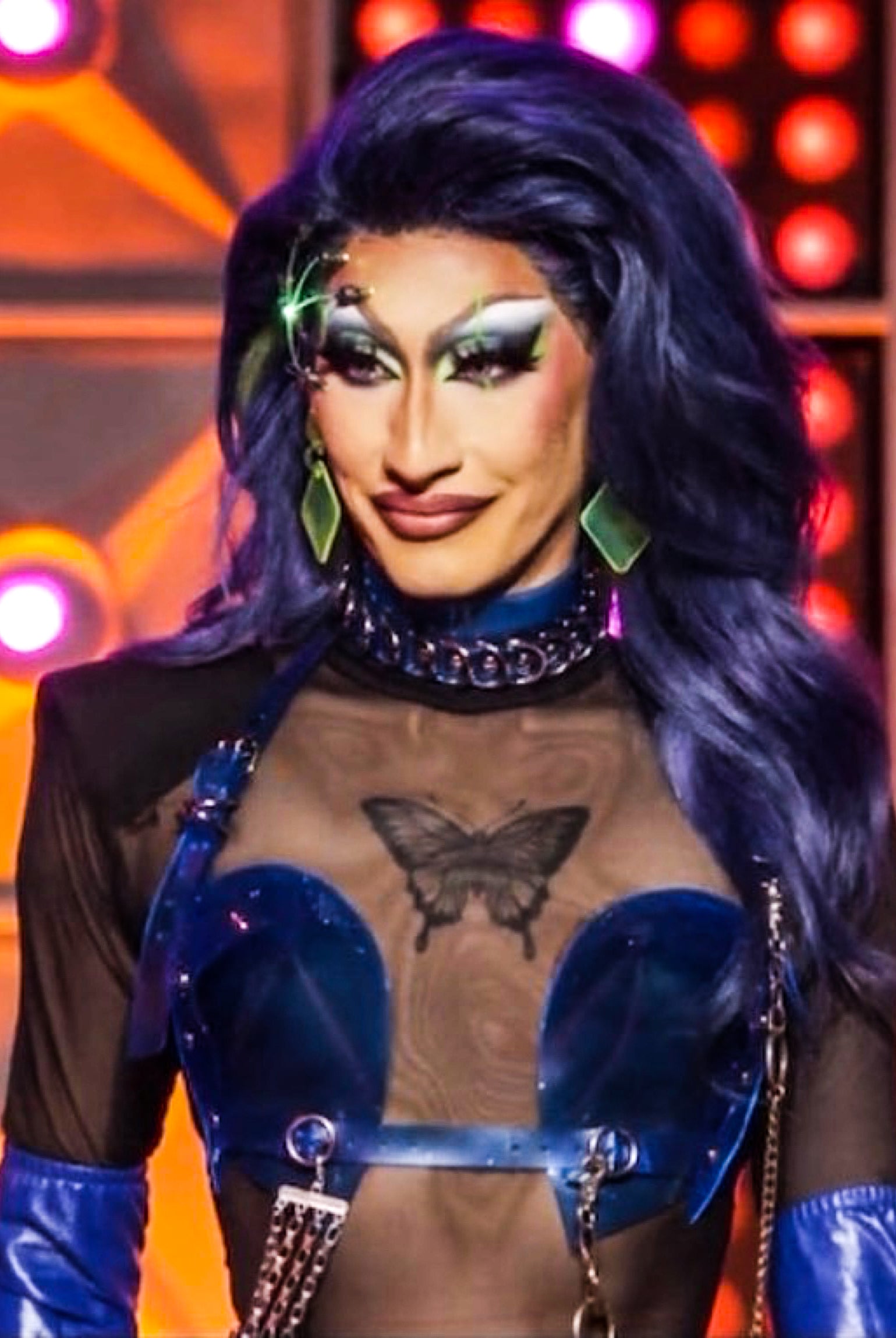 IamAnetra 😻 wearing Jivomir Domoustchiev on RuPaul's Drag Race