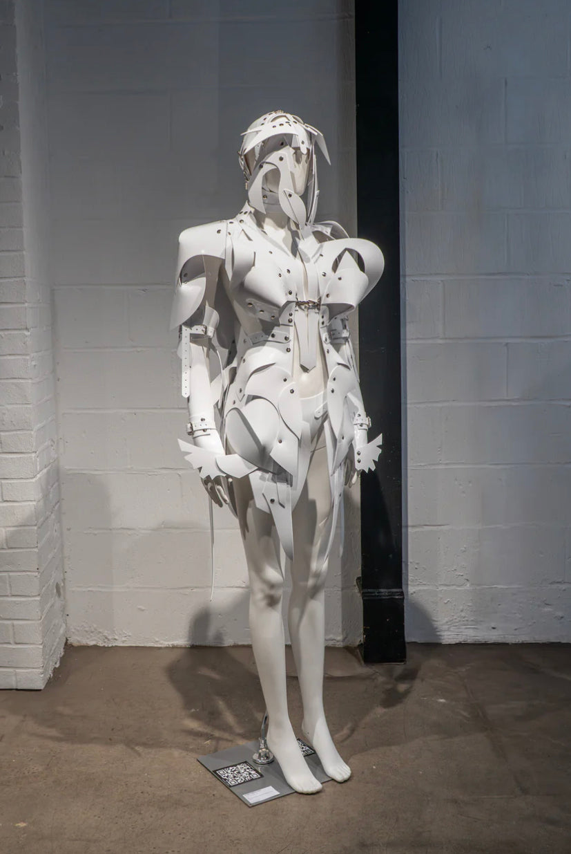 ATÉLIER JIVOMIR wearable sculpture at Transvoices Pride exhibition Standalone Gallery