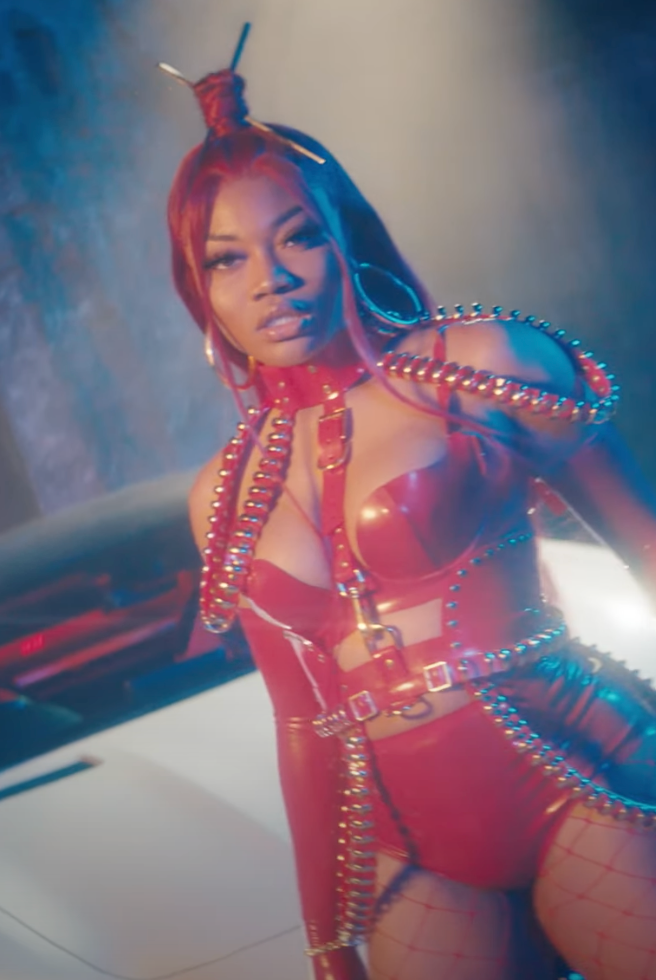 Shaybo Queen of the South wearing Jivomir Domoustchiev Broke Boyz video