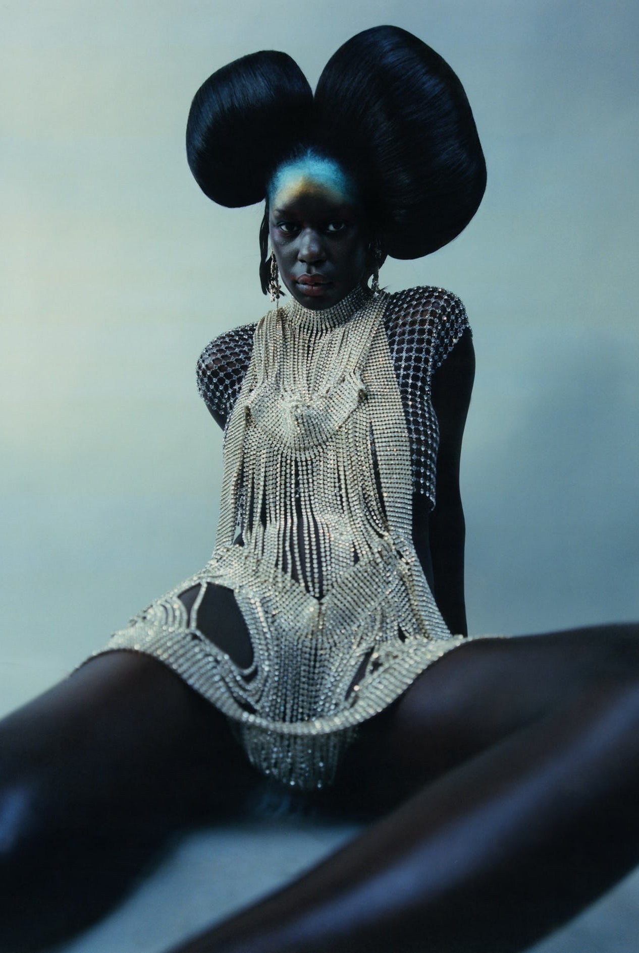 W Magazine featuring Jivomir Domoustchiev archive Swarovski Crystal Dress