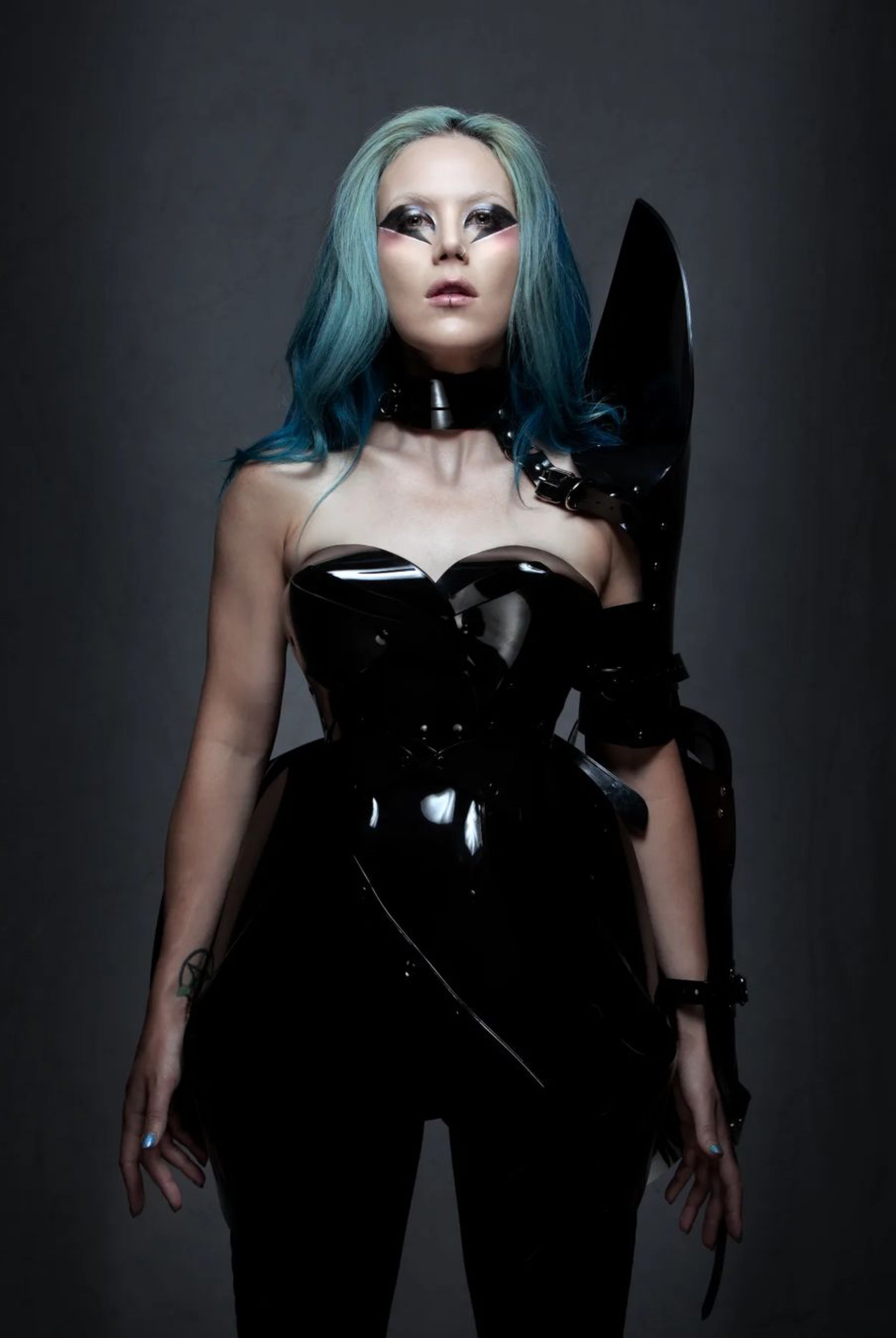 Alissa White Gluz wearing Jivomir Domoustchiev