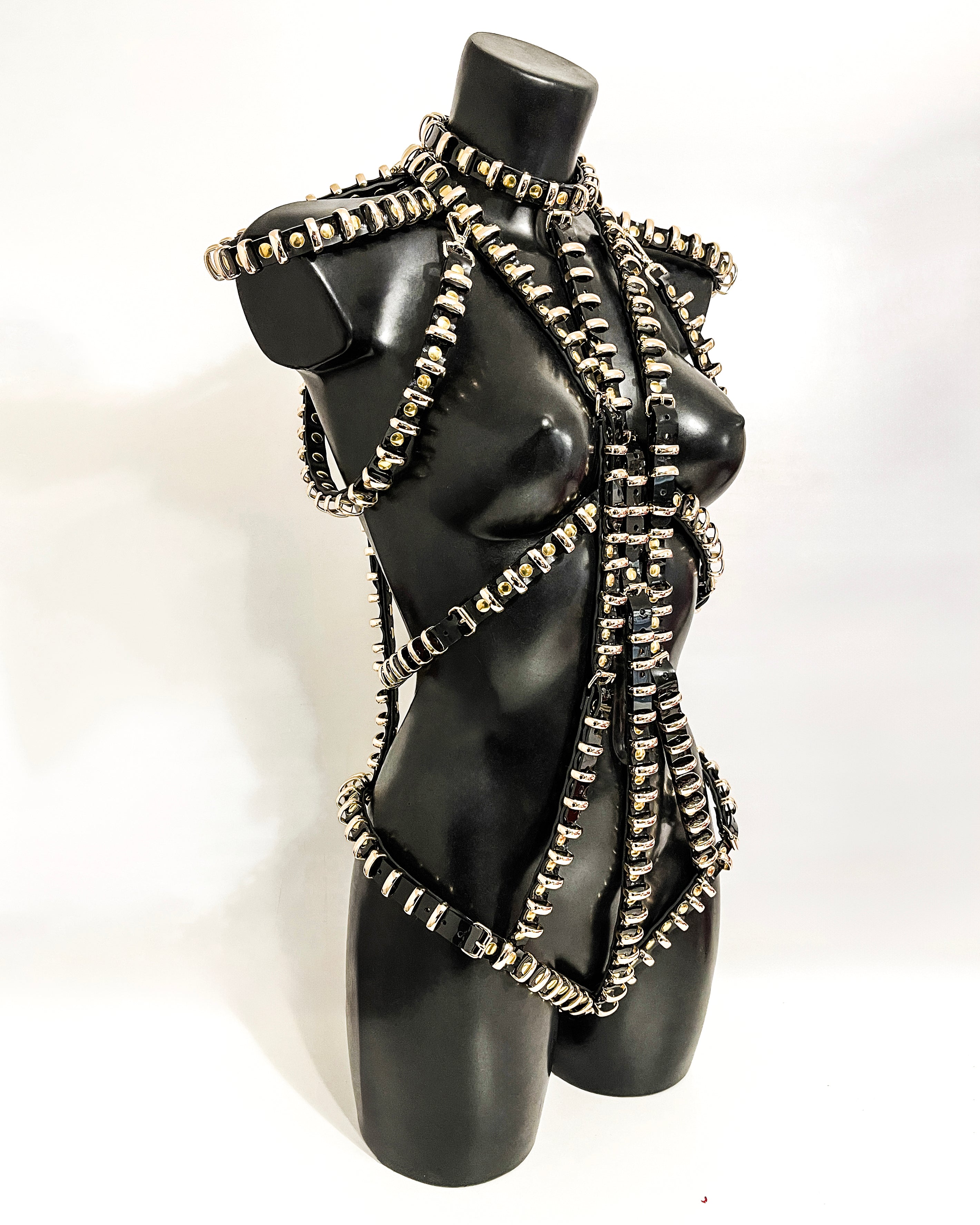 Jivomir Domoustchiev objects of desire mini ring must have onesie vegan fashion kink love cosplay rave party festival accessory styling studded gold silver nickel chrome