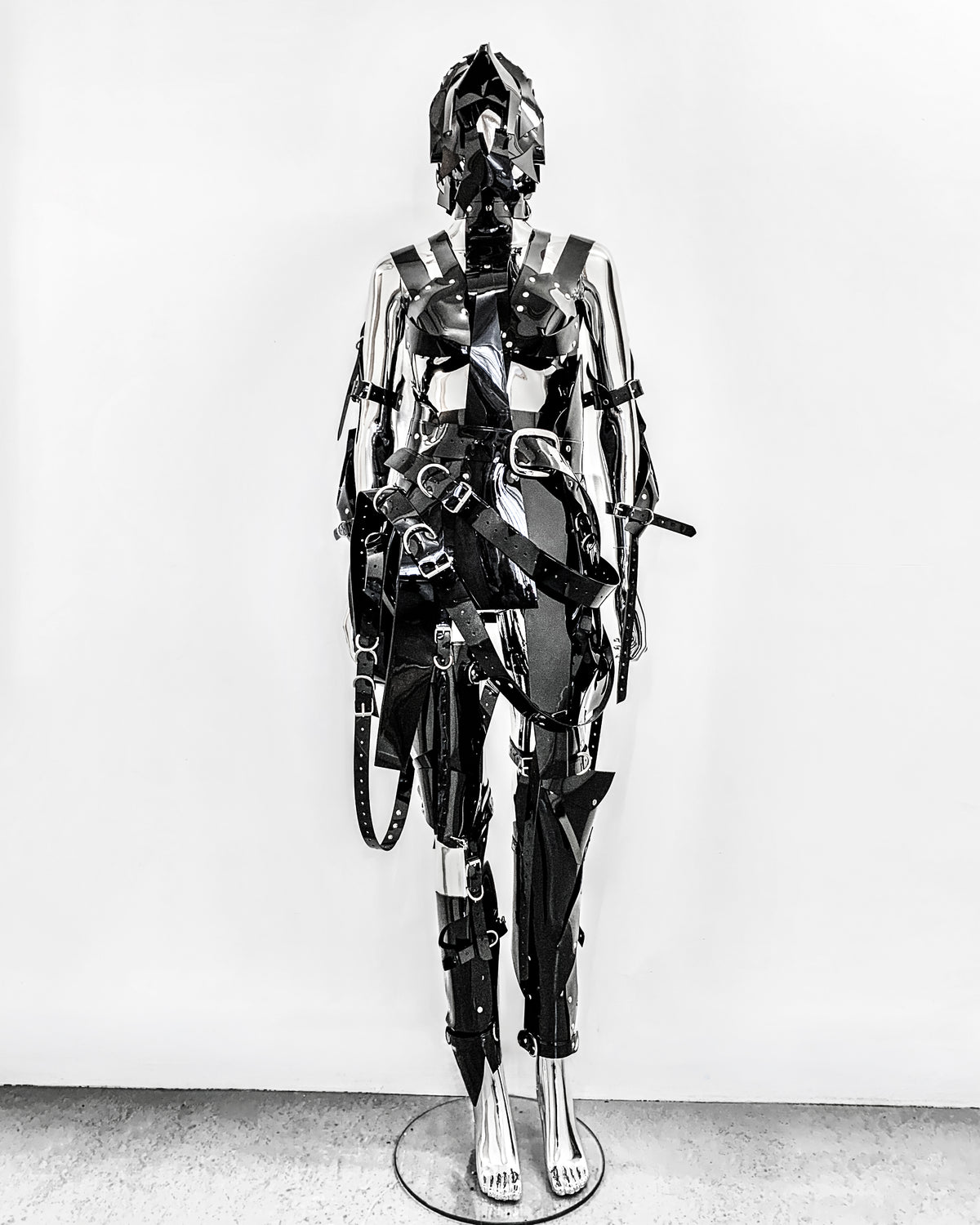 Black Onna Bugeisha by ATÉLIER JIVOMIR vegan fashion future love design robot kink fetsih superhero cosplay movie character robot