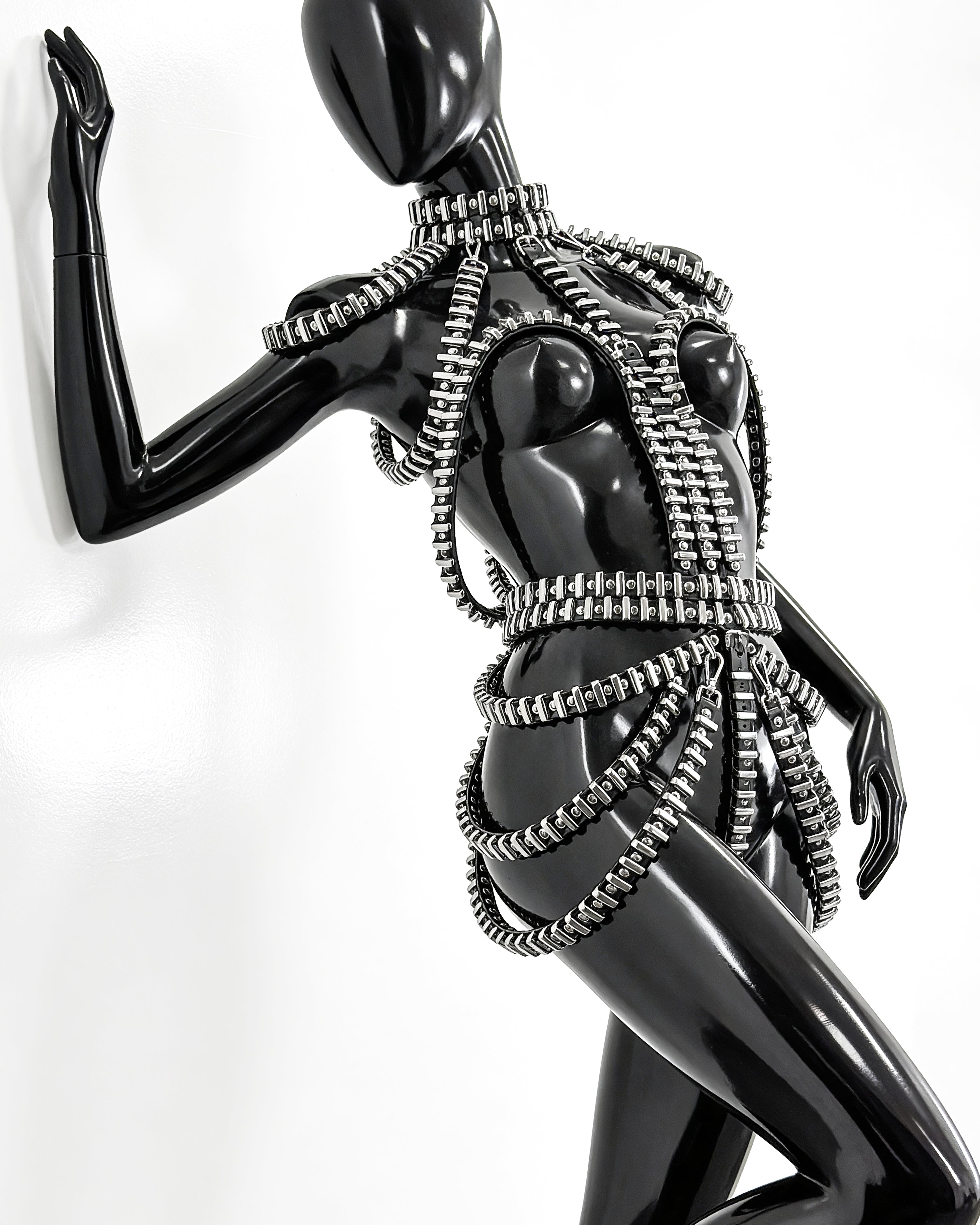 ATÉLIER JIVOMIR MINI RING BRVAES DRESS luxury vegan future fashion and accessories crafted in England