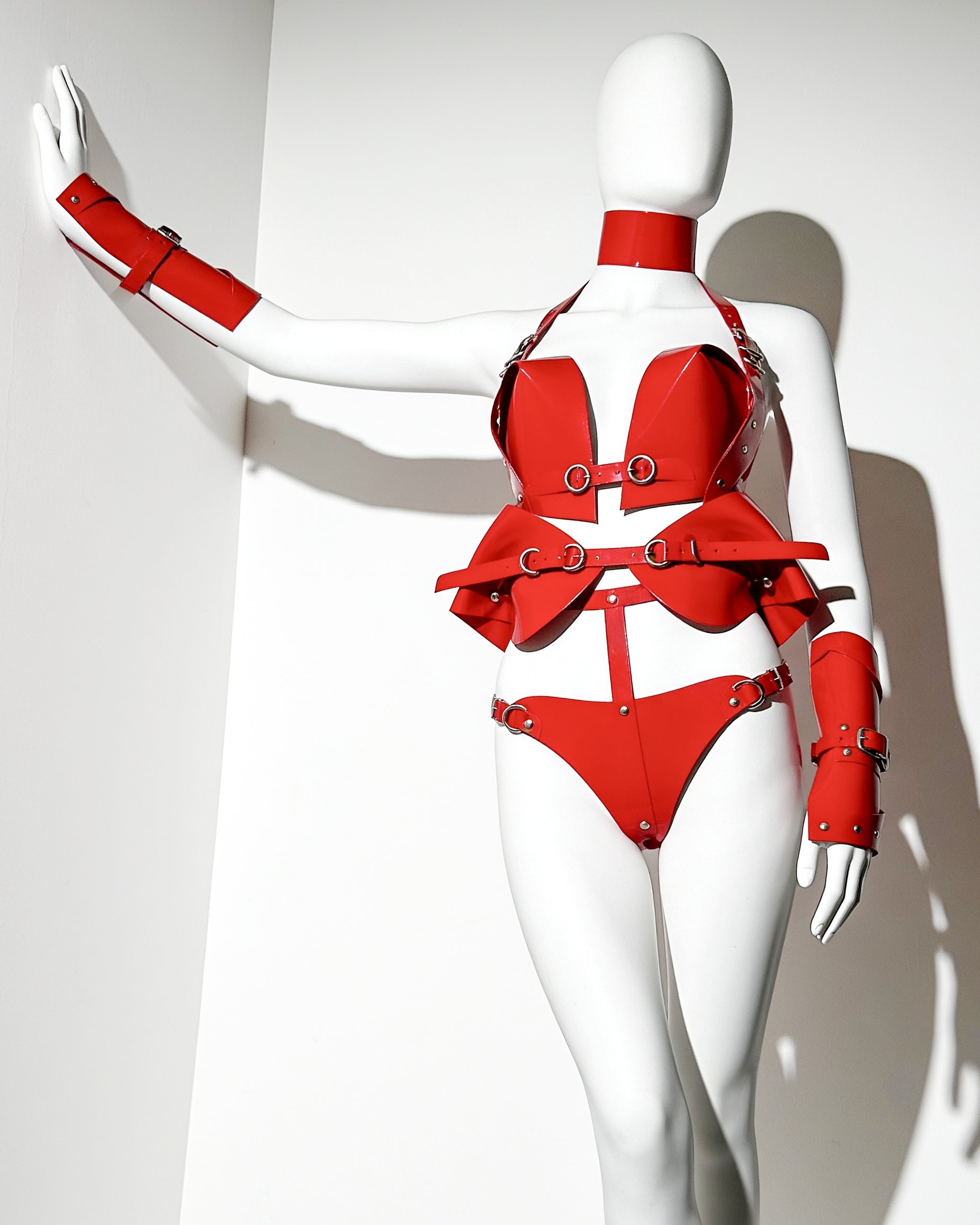 ATÉLIER JIVOMIR LUXURY VEGAN VINYL KINK FASHION CRAFTED ACCESSORIES BODY JEWELLERY