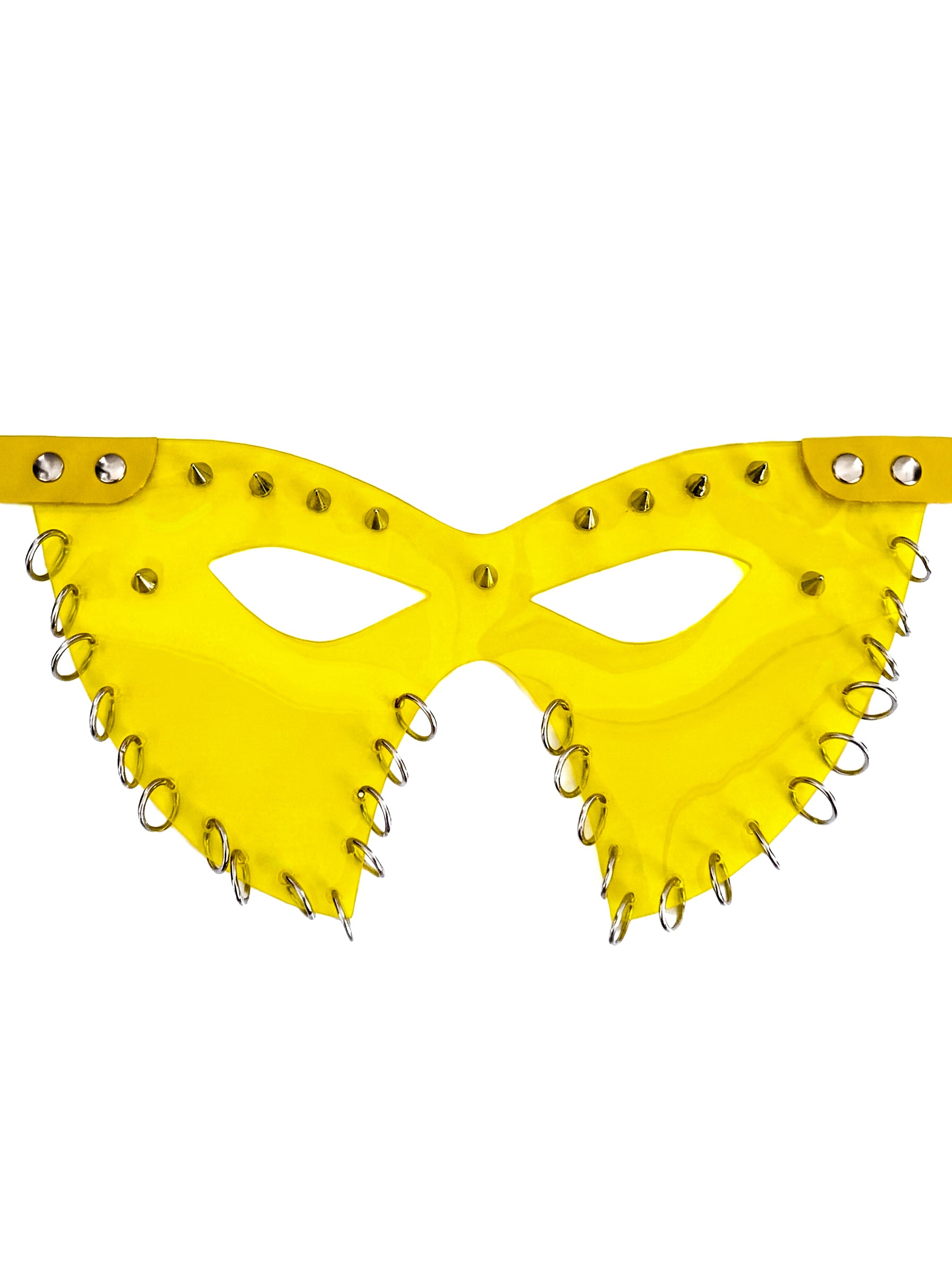 ATÉLIER JIVOMIR WE ARE ALL SUPERHERO'S LUXURY VINYL CABARET CARNIVAL MASK STUDDED