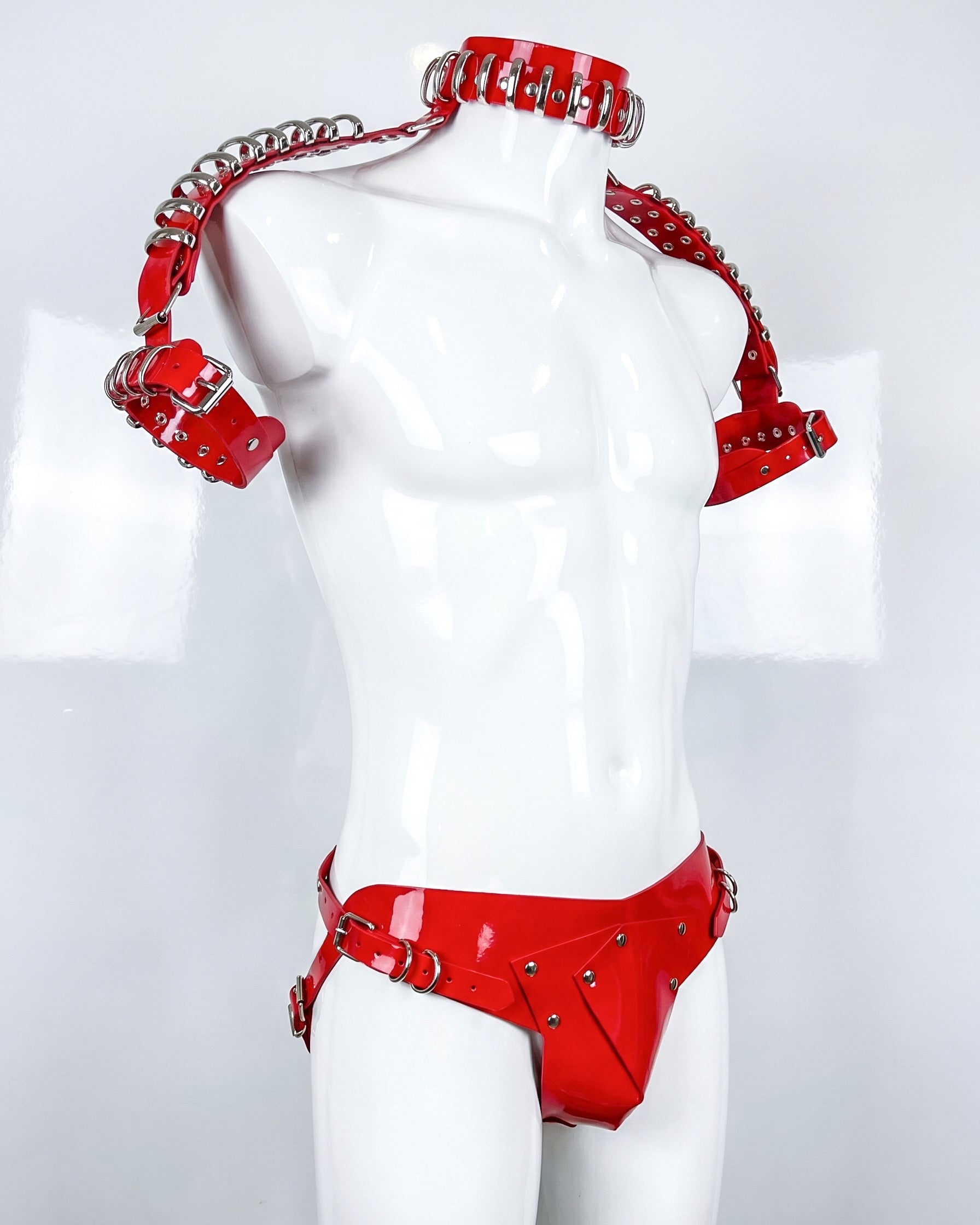 ATÉLIER JIVOMIR vegan future fashion hand crafted to order menswear kink rave club wear vinyl