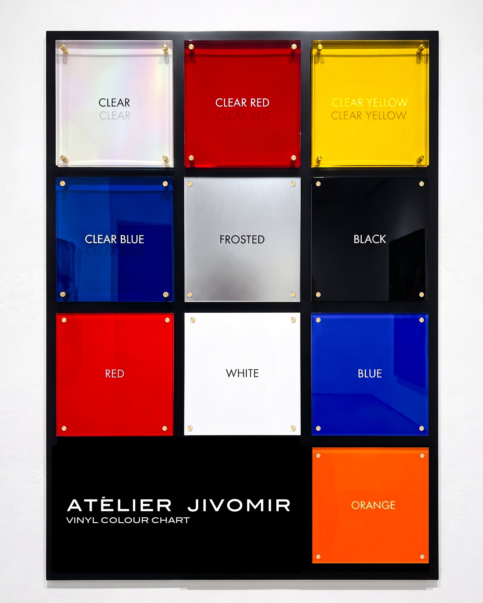 ATÉLIER JIVOMIR VINYL PVC COLOR CHART
