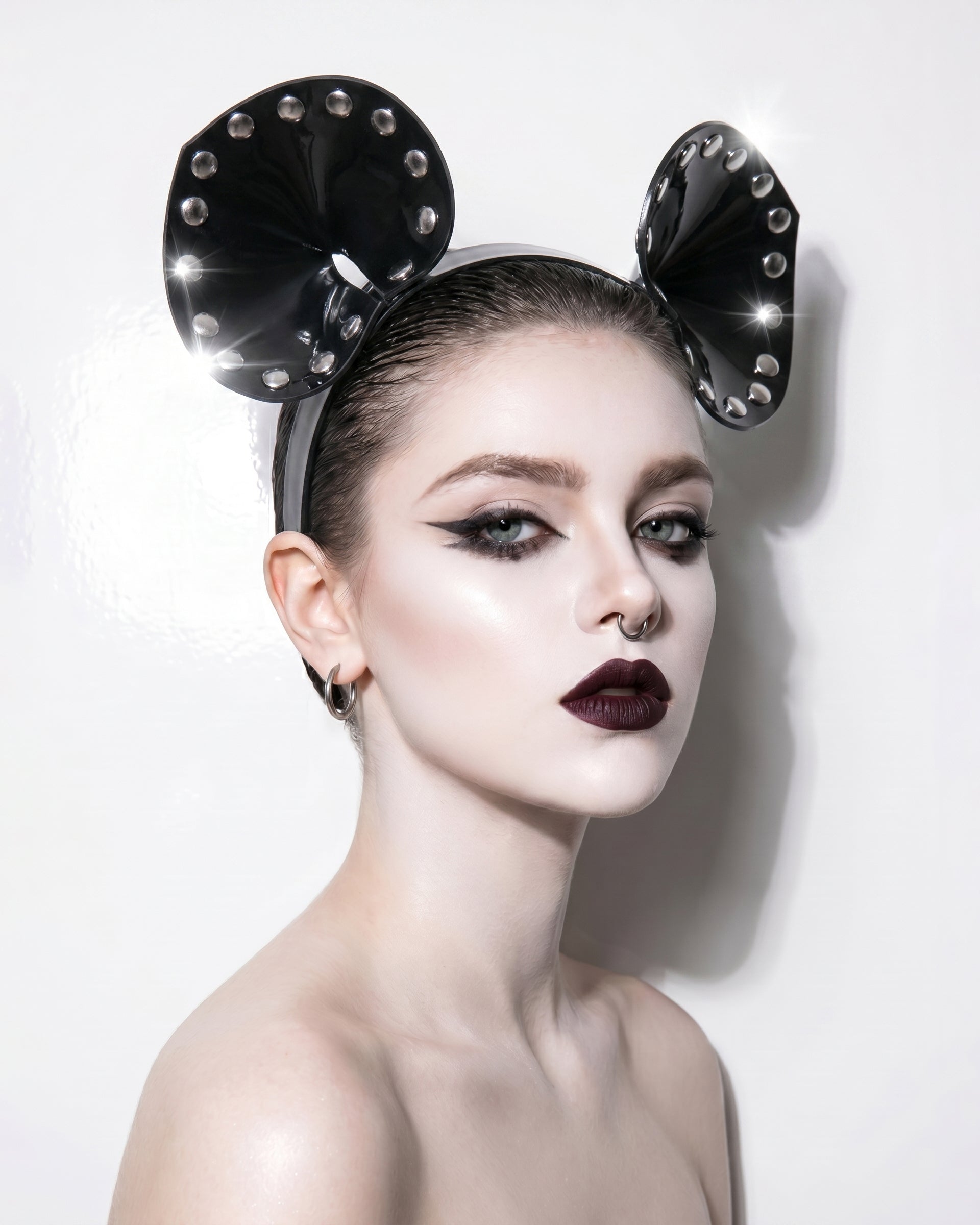 ATÉLIER JIVOMIR LUXURY VEGAN FASHION AND ACCESSORIES STUDDED HEABAND