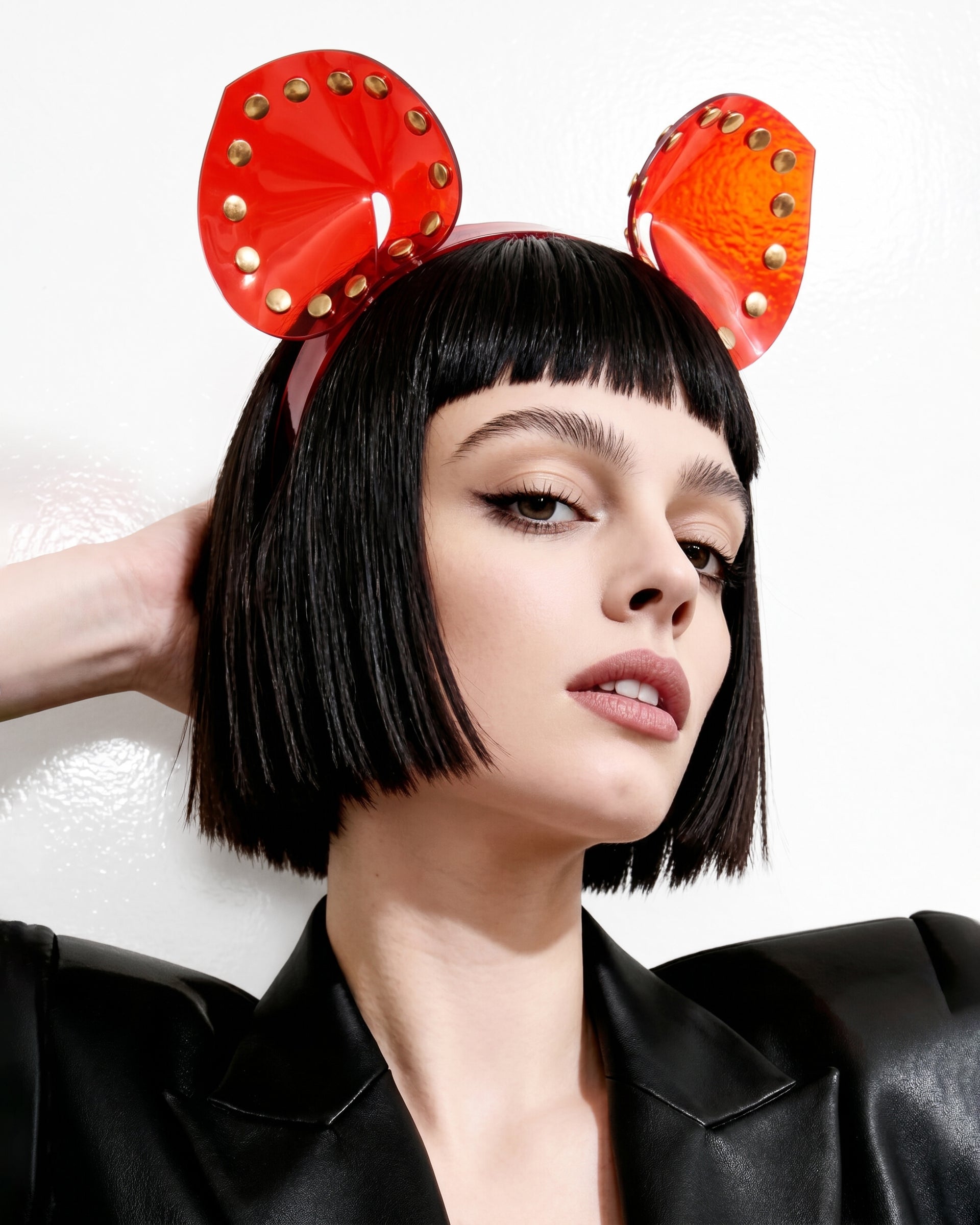 ATÉLIER JIVOMIR LUXURY VEGAN FASHION AND ACCESSORIES STUDDED HEABAND