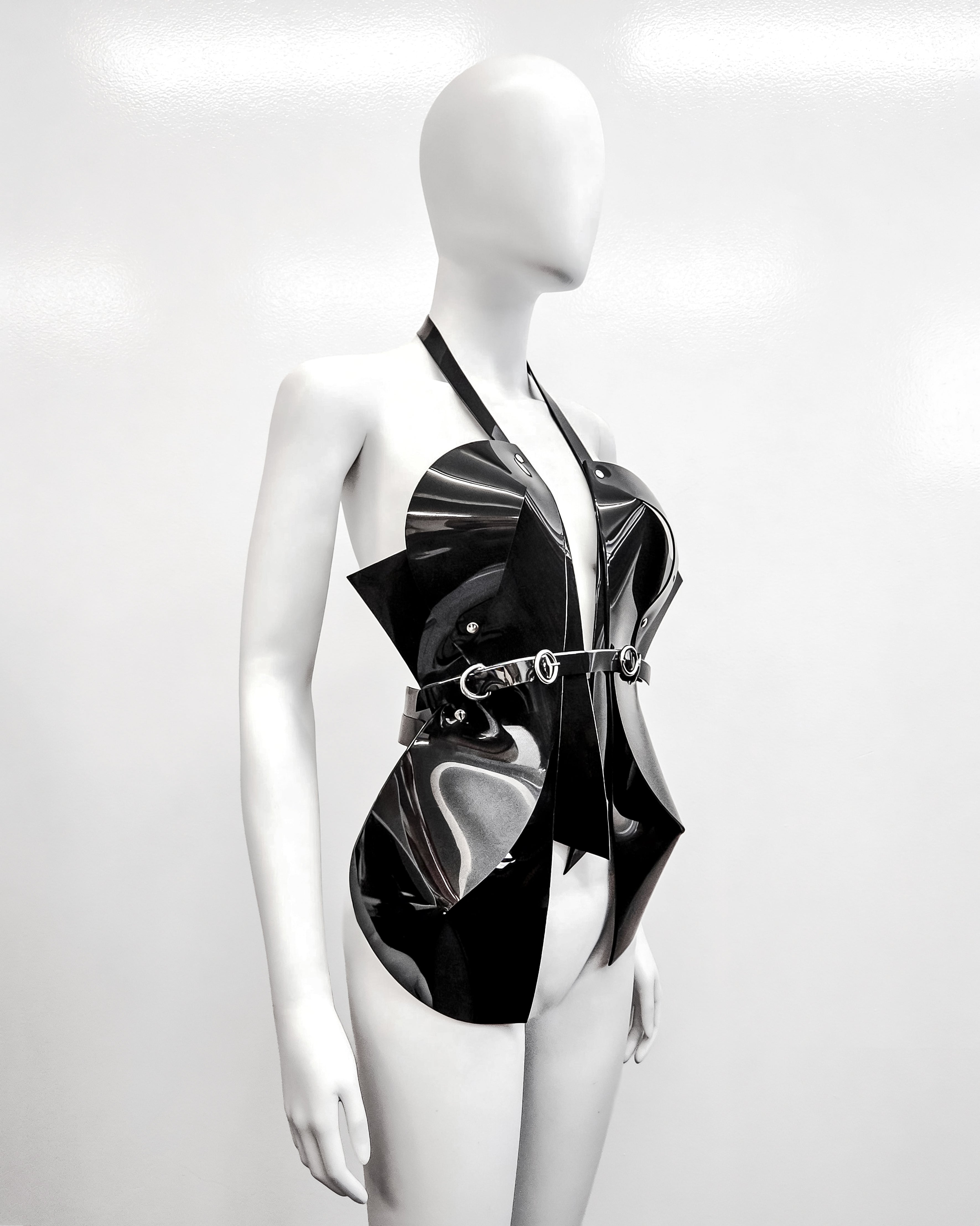 ATÉLIER JIVOMIR SCULPTURE BELT BUSTIER LUXURY VEGAN FASHION AND ACCESSORIES