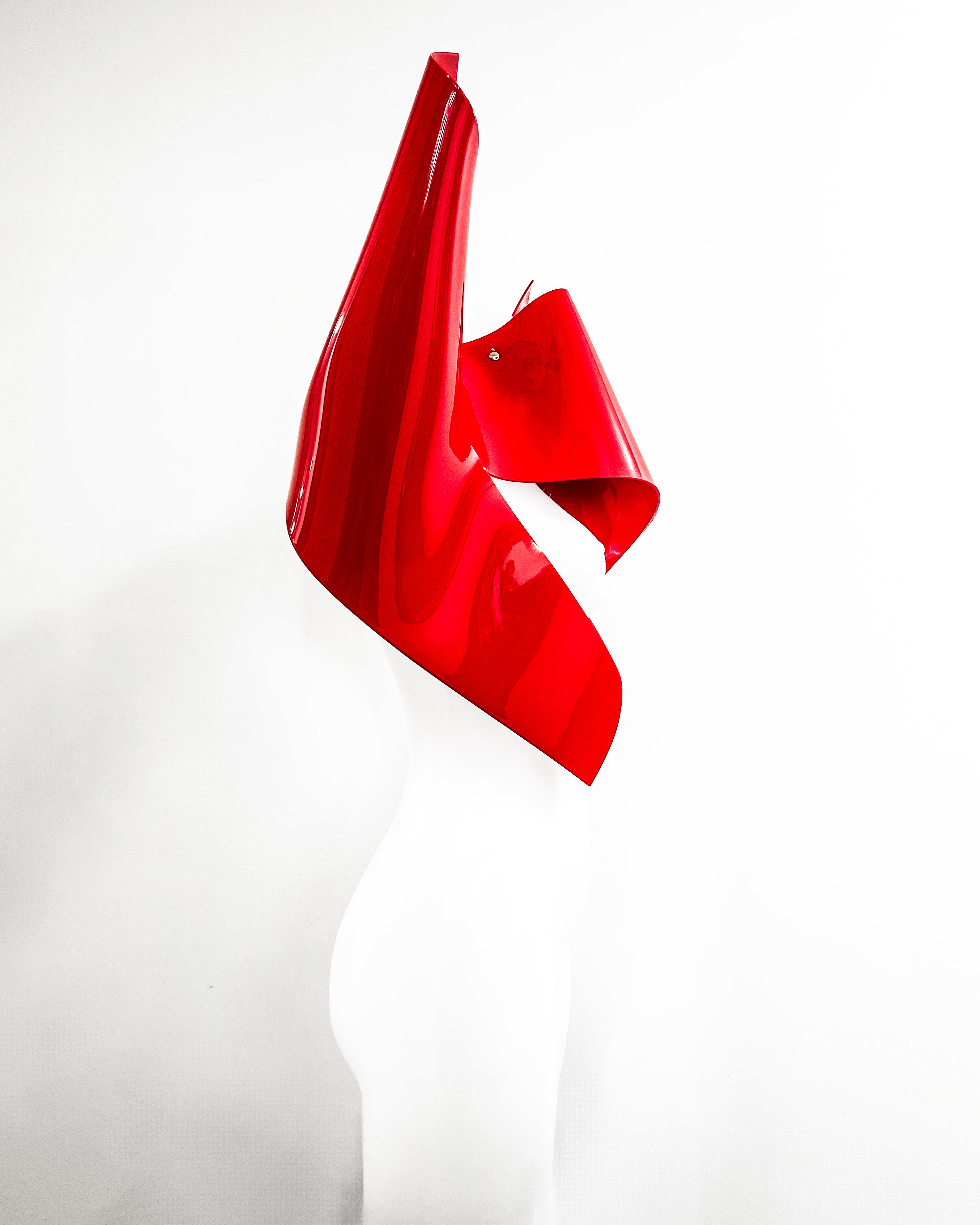ATÉLIER JIVOMIR vegan fashion future sculpture design cosplay superhero love robot luxury shoulder pads kink RED PROFILE