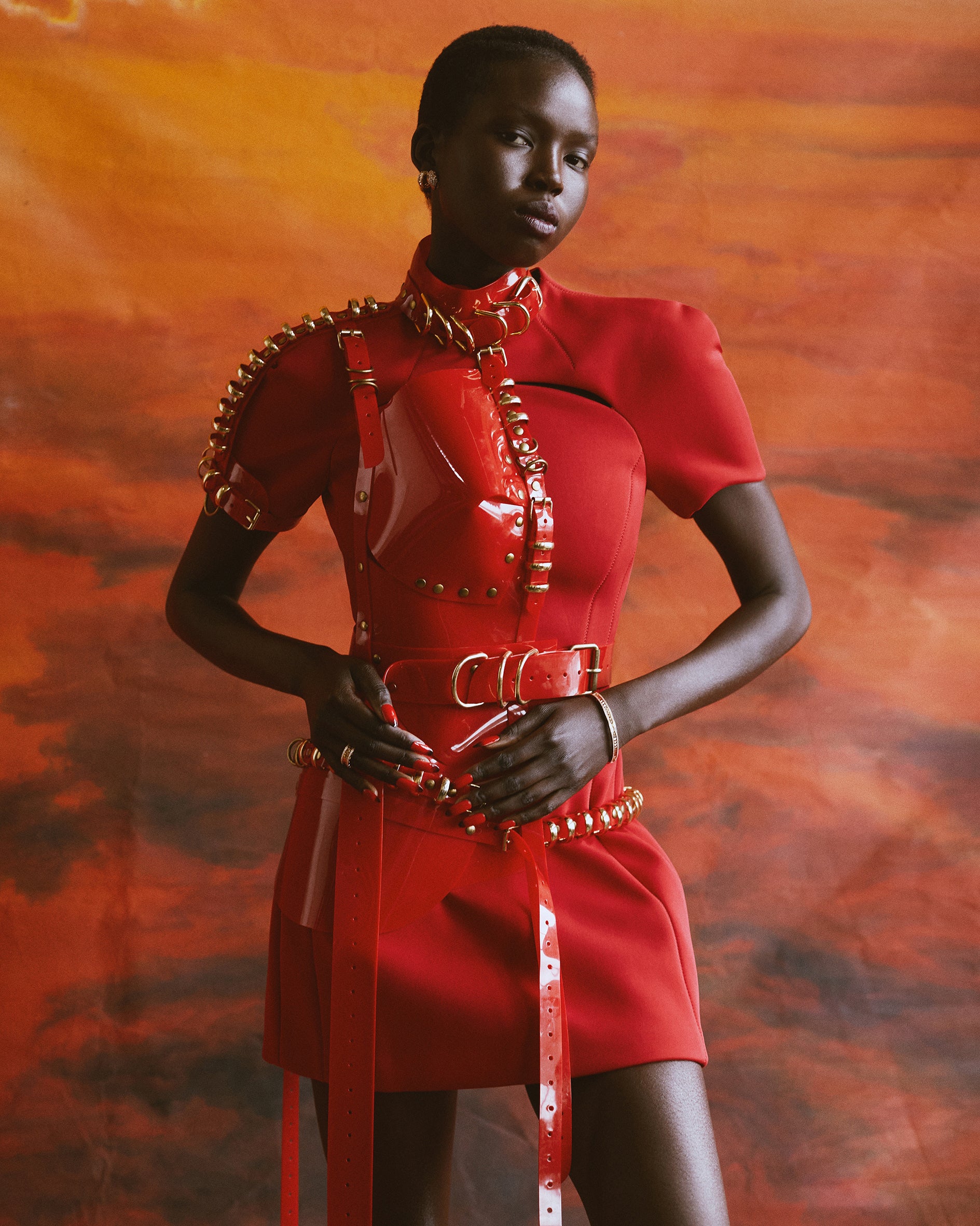 HALF BODY ARMOUR BY ATÉLIER JIVOMIR luxury vegan fashion and accessories hand crafted collectible kink