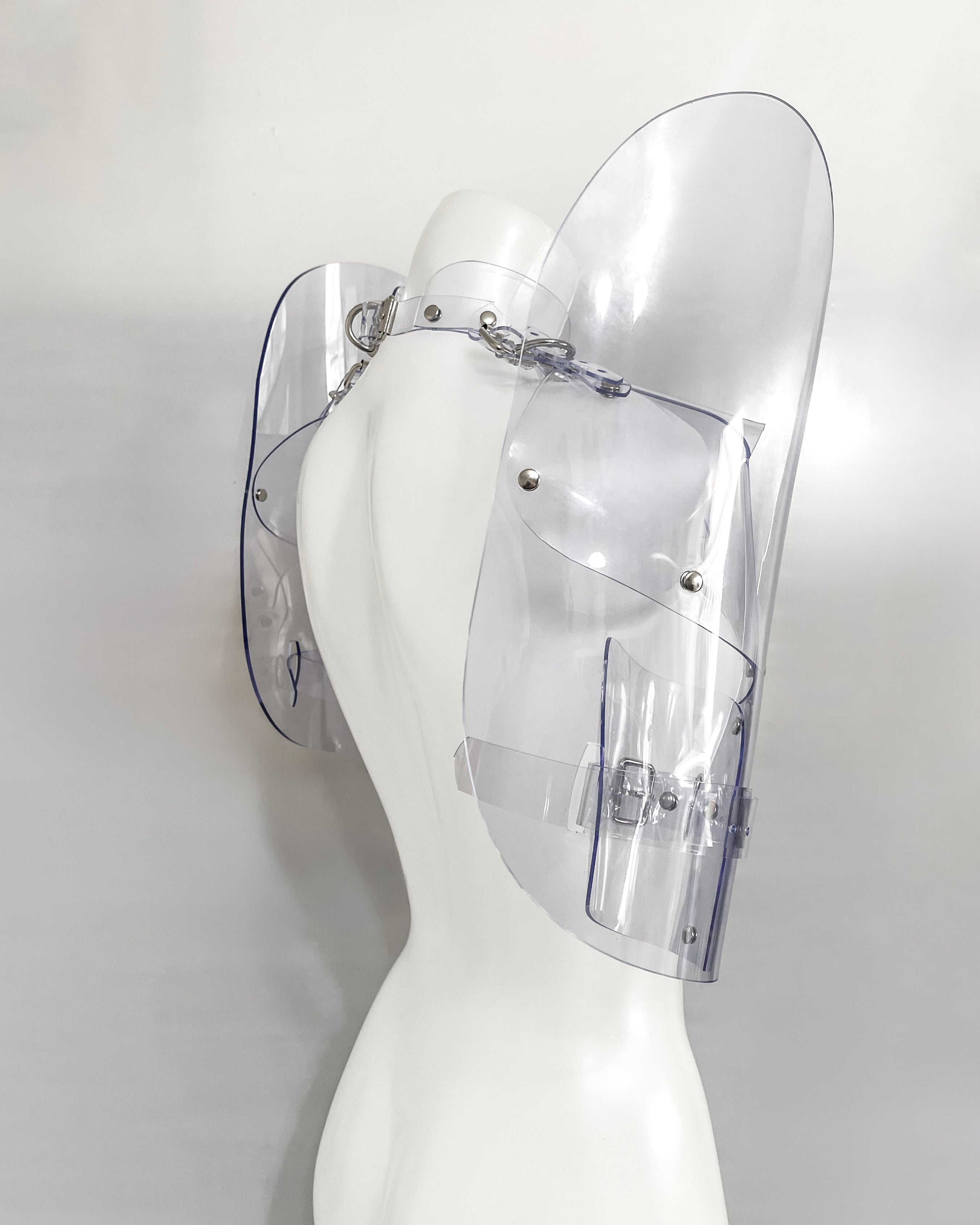 Atélier JIVOMIR vegan vinyl sculpture wearable robo arms perfect fashion accessories hand crafted worldwide shipping