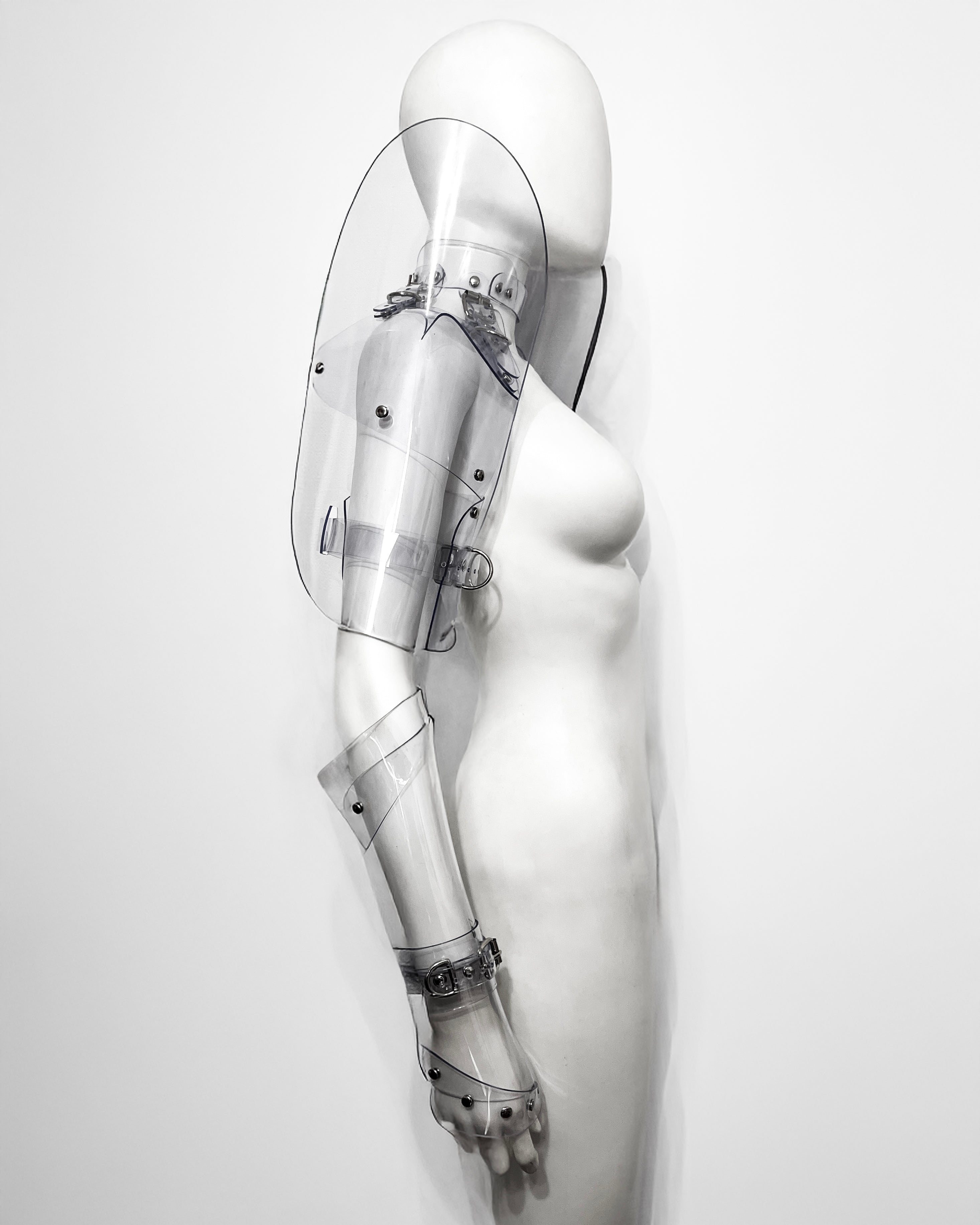 Atélier JIVOMIR vegan vinyl sculpture wearable robo arms perfect fashion accessories hand crafted worldwide shipping