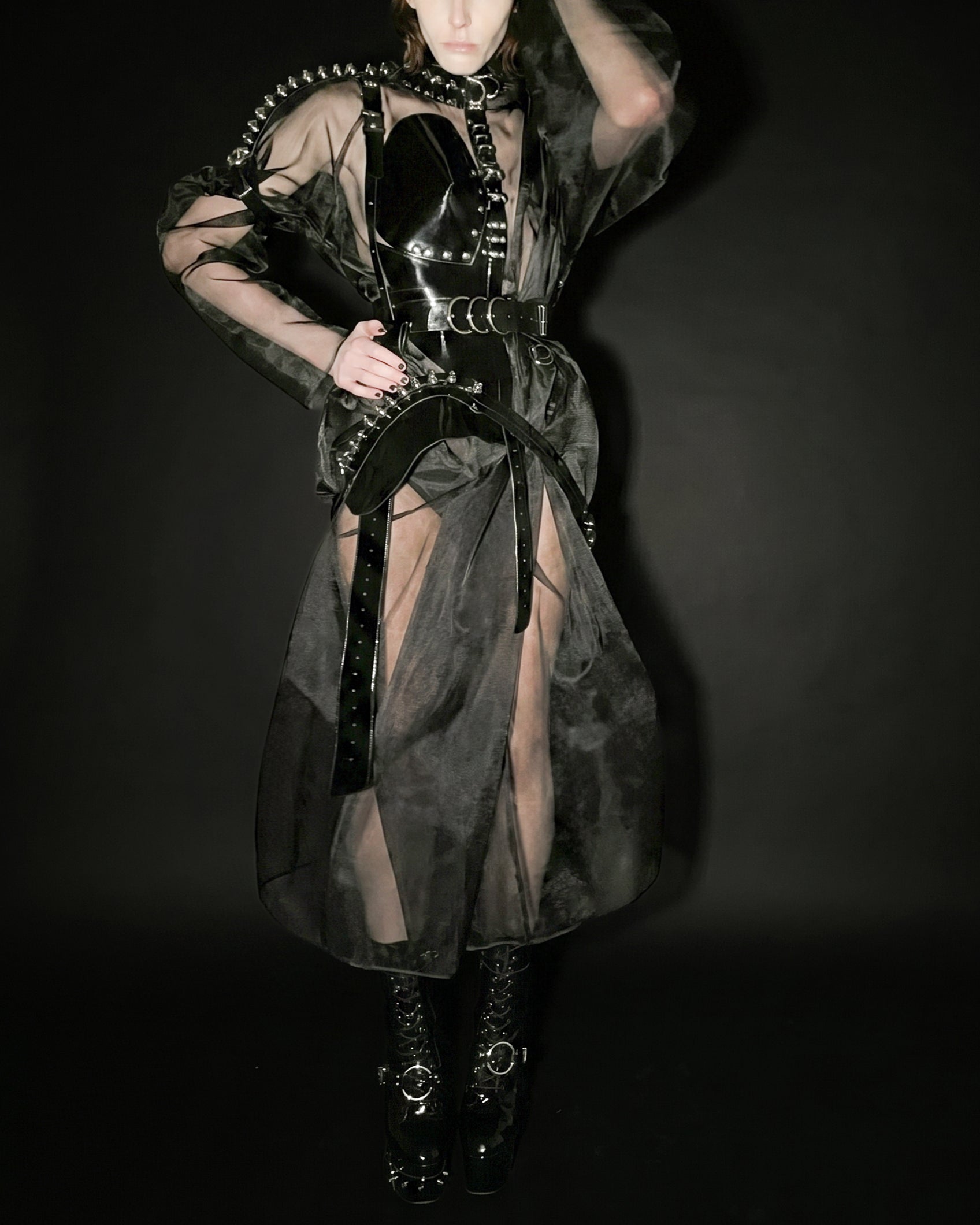 HALF BODY ARMOUR BY ATÉLIER JIVOMIR luxury vegan fashion and accessories hand crafted collectible kink