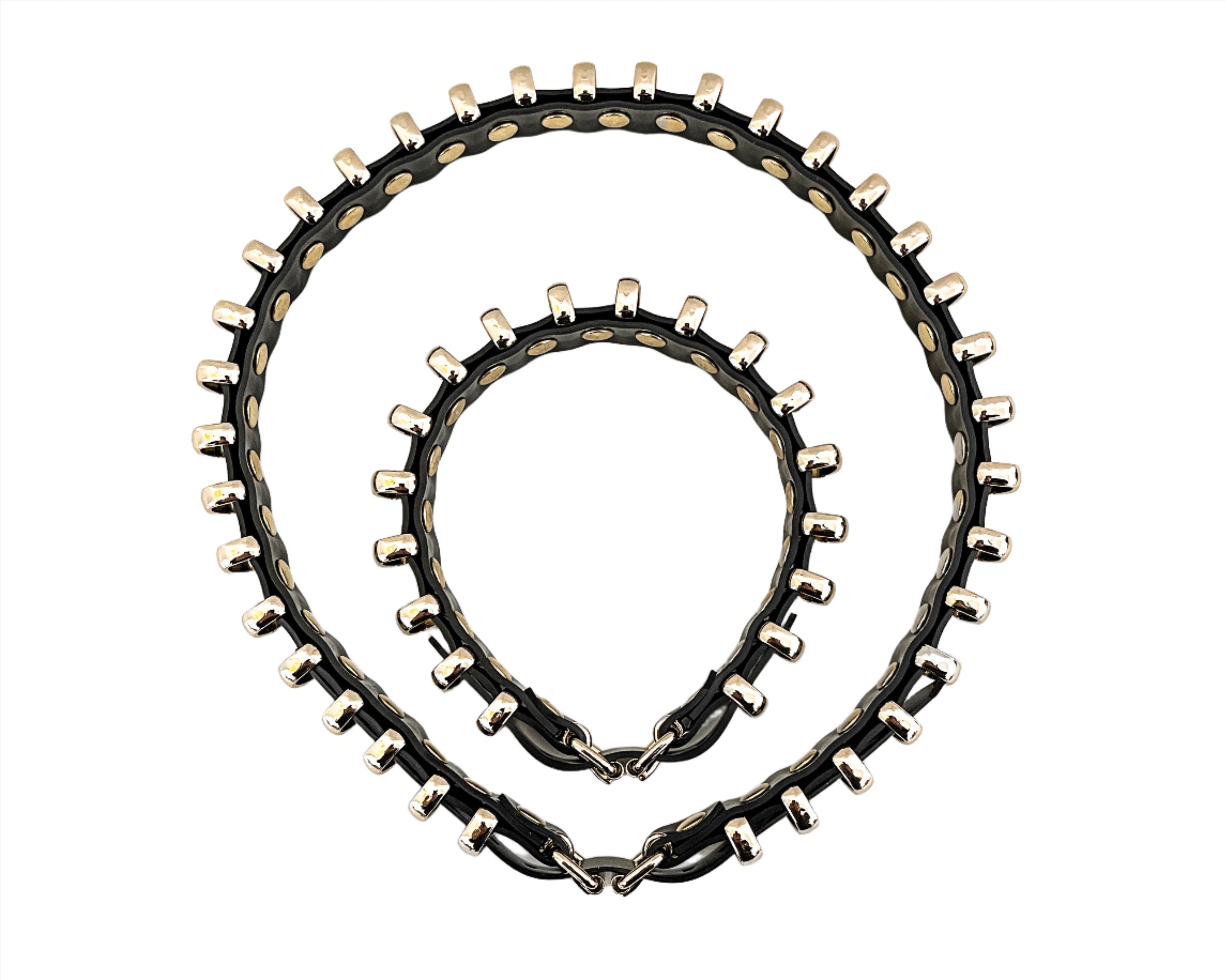 vegan vinyl fashion accessories luxury hand crafted to order London Jivomir Domoustchiev COLLAR CHOCKER