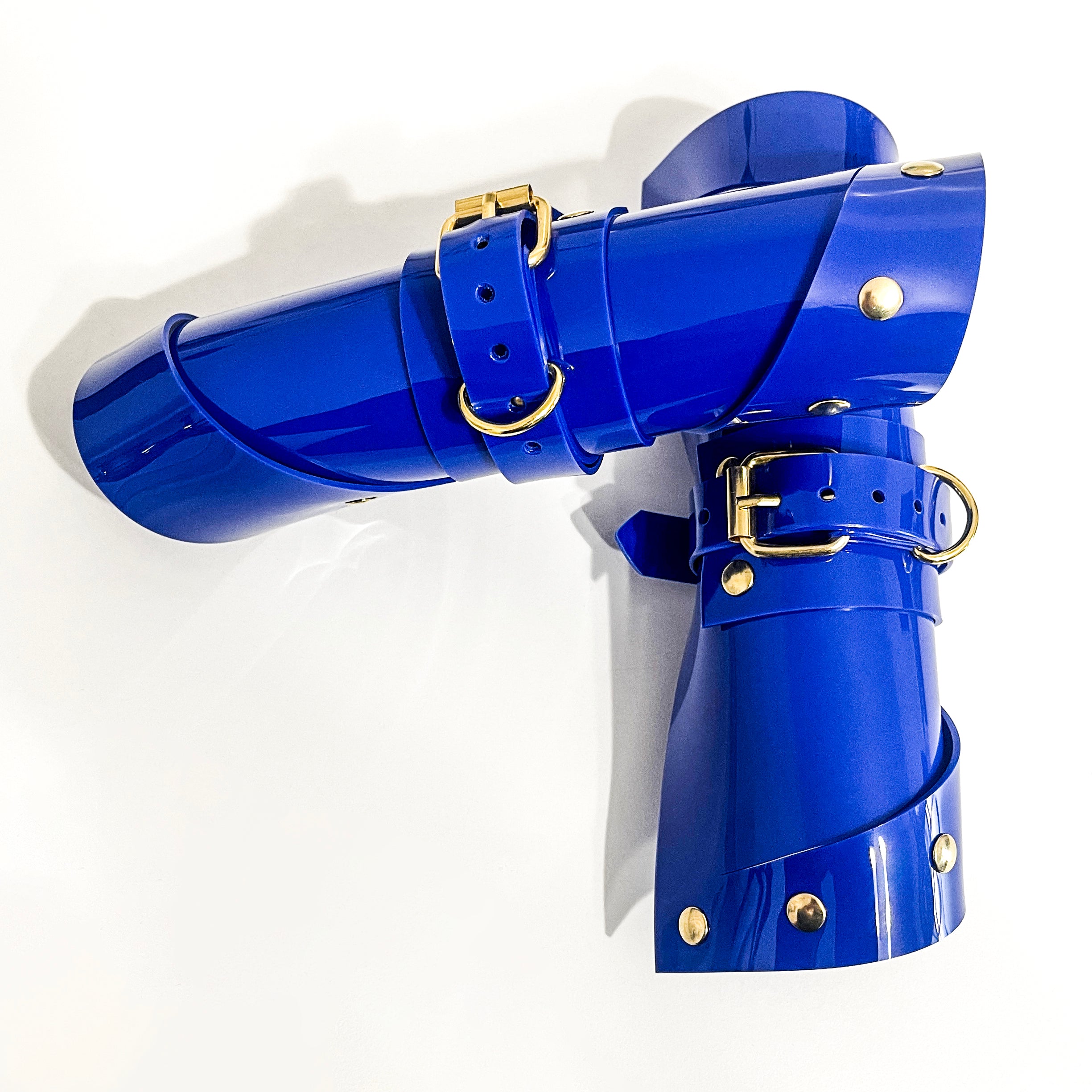 ATÉLIER JIVOMIR luxury vegan vinyl cuffs gauntles fashion accessorie