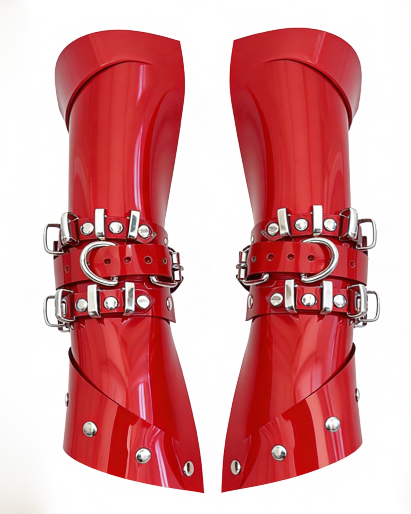 ATÉLIER JIVOMIR LUXURY VINYL PVC CUFFS GAUNTLETS MINI RINGS FASHION ACCESSORIES