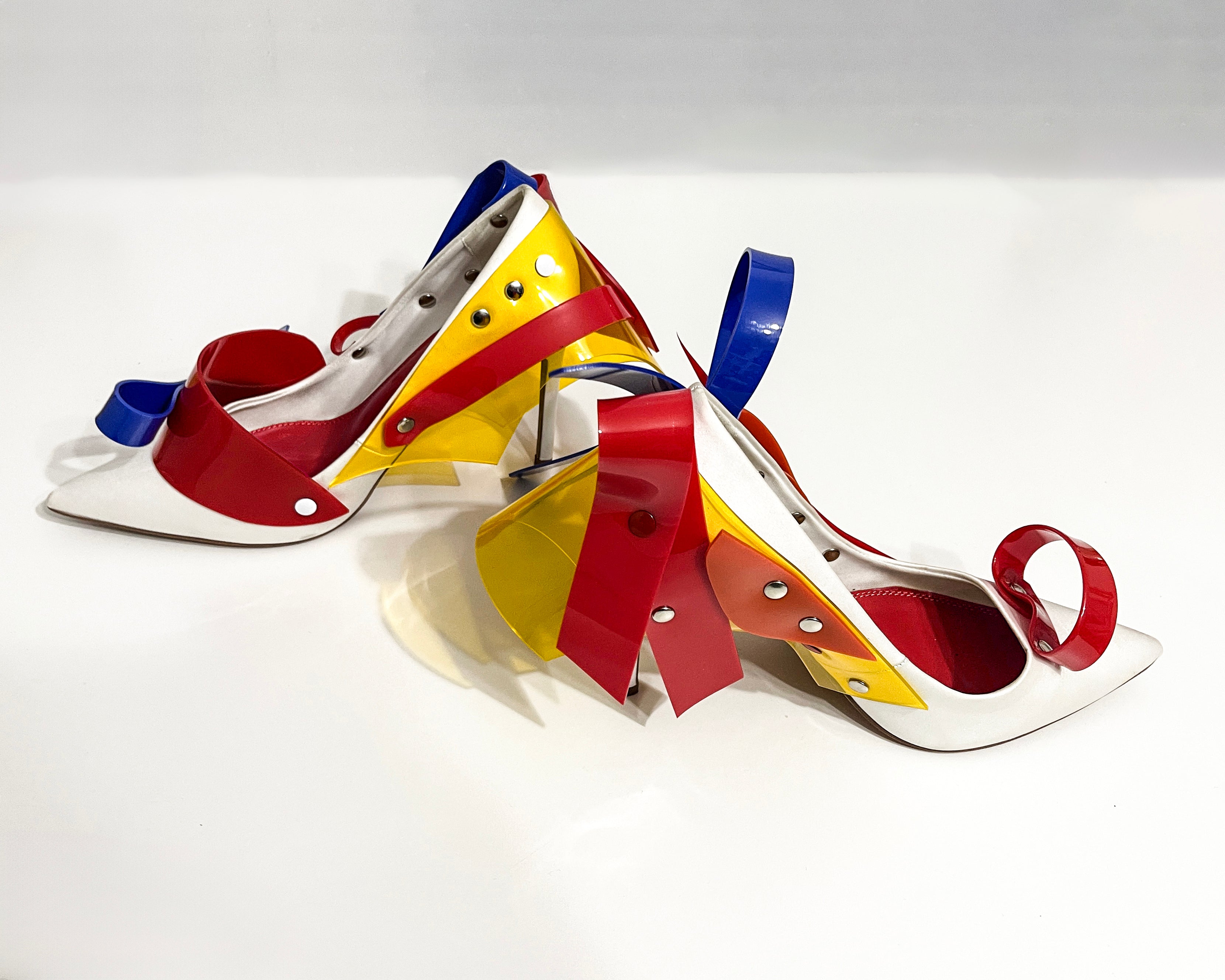 Jivomir Domoustchiev Reimagneeverything Dress vegan vinyl wearable sculpture art reimagined future fashion couture