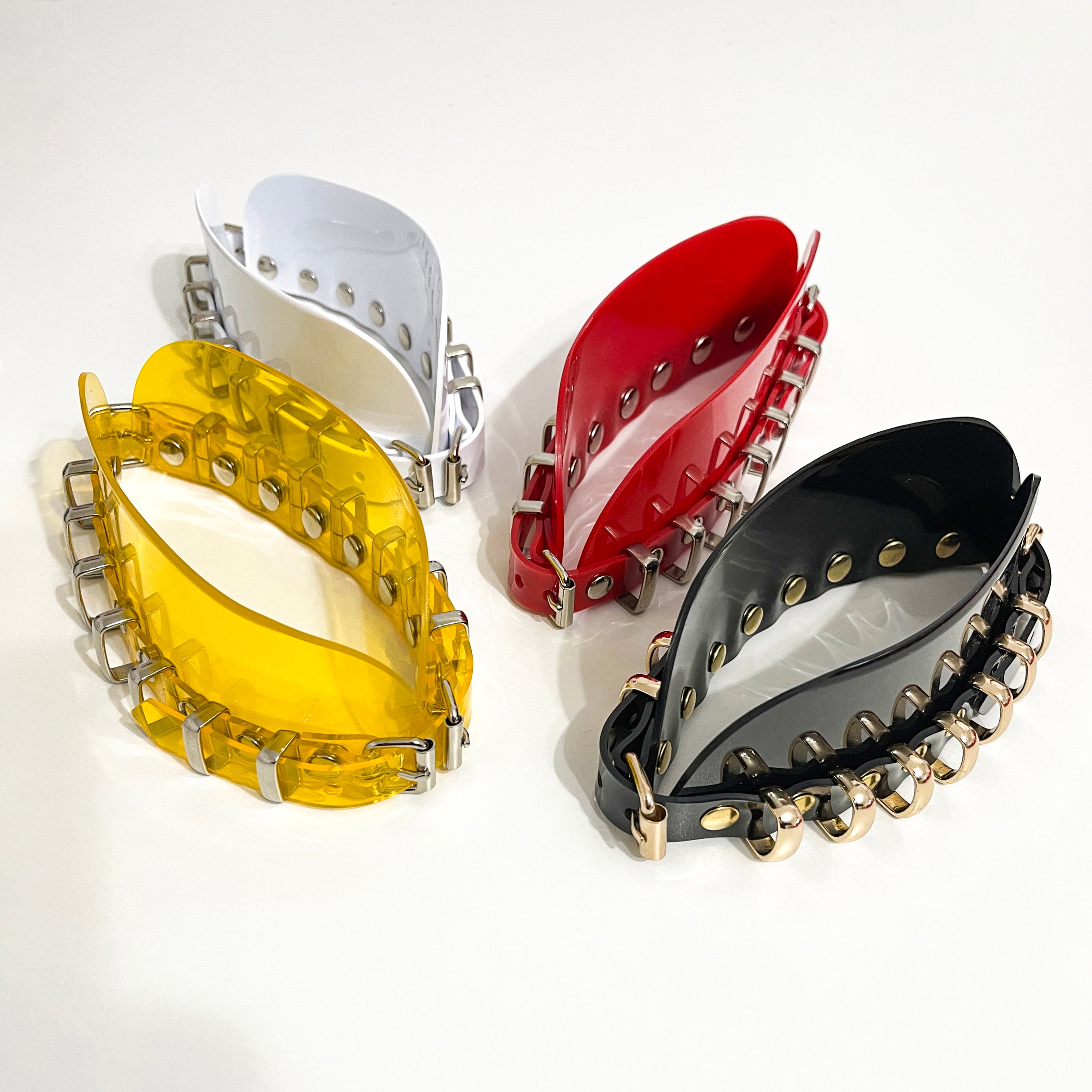 ATÉLIER JIVOMIR VINYL RING COLLAR CHOKER luxury vegan fashion accessories