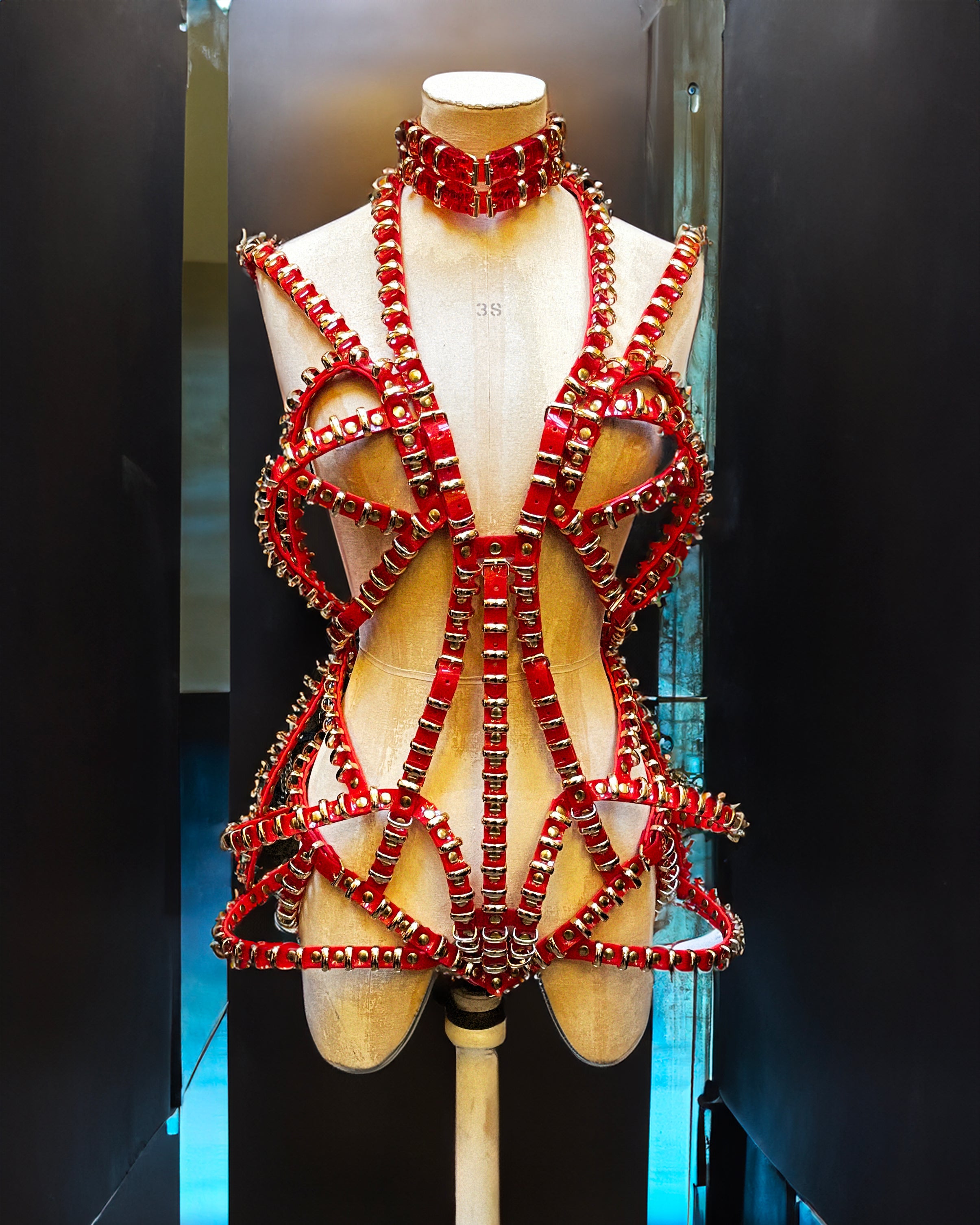 Jivomir Domoustchiev vegan future fashion wearable sculpture dress kink love designer luxury artistic expression hand carafted