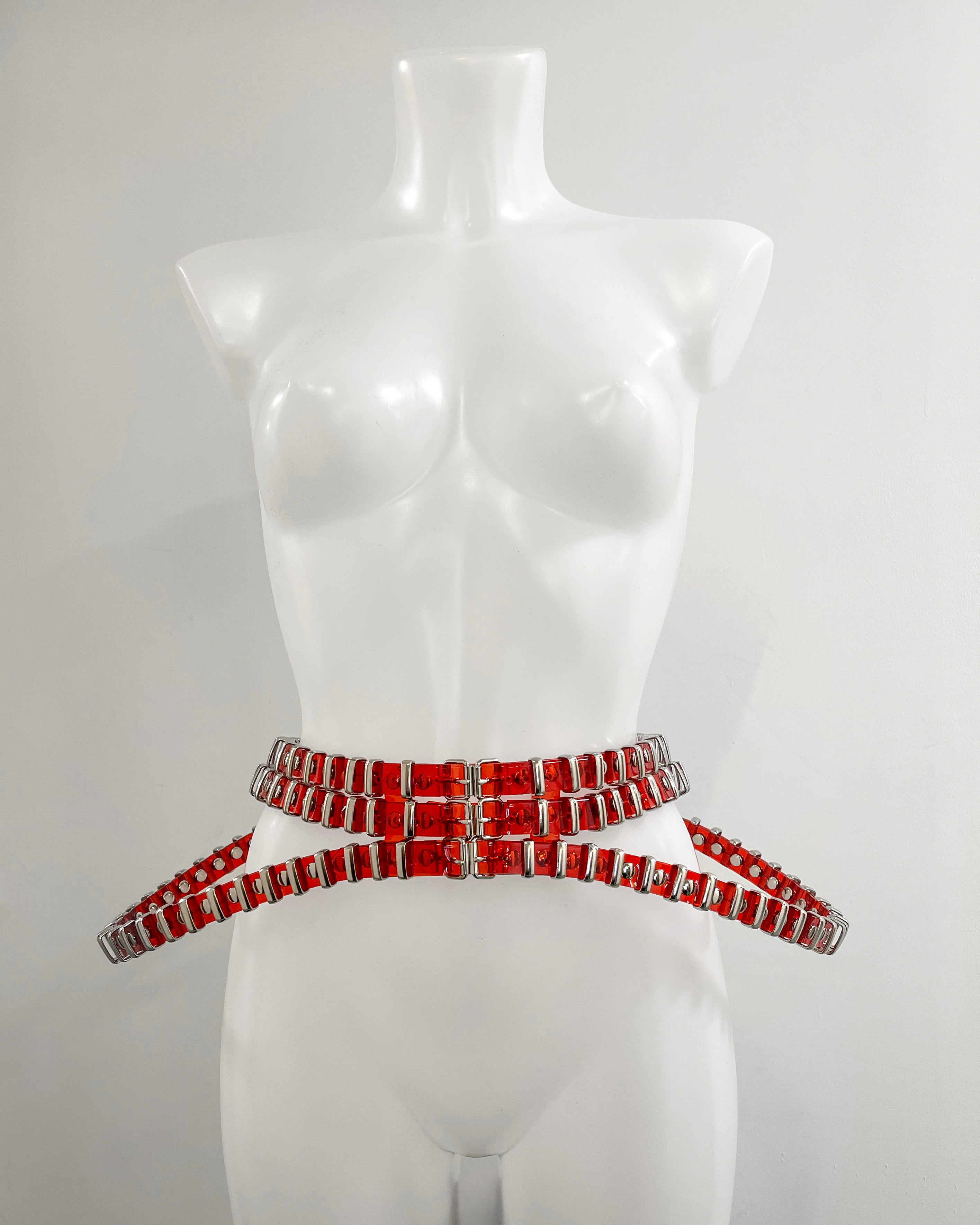 Jivomir Domoustchiev vegan vinyl pvc fashion wearable sculpture hand crafted to order only in East London Atelier independent luxury brand bras and panties knickers braves set collar choker kink belt