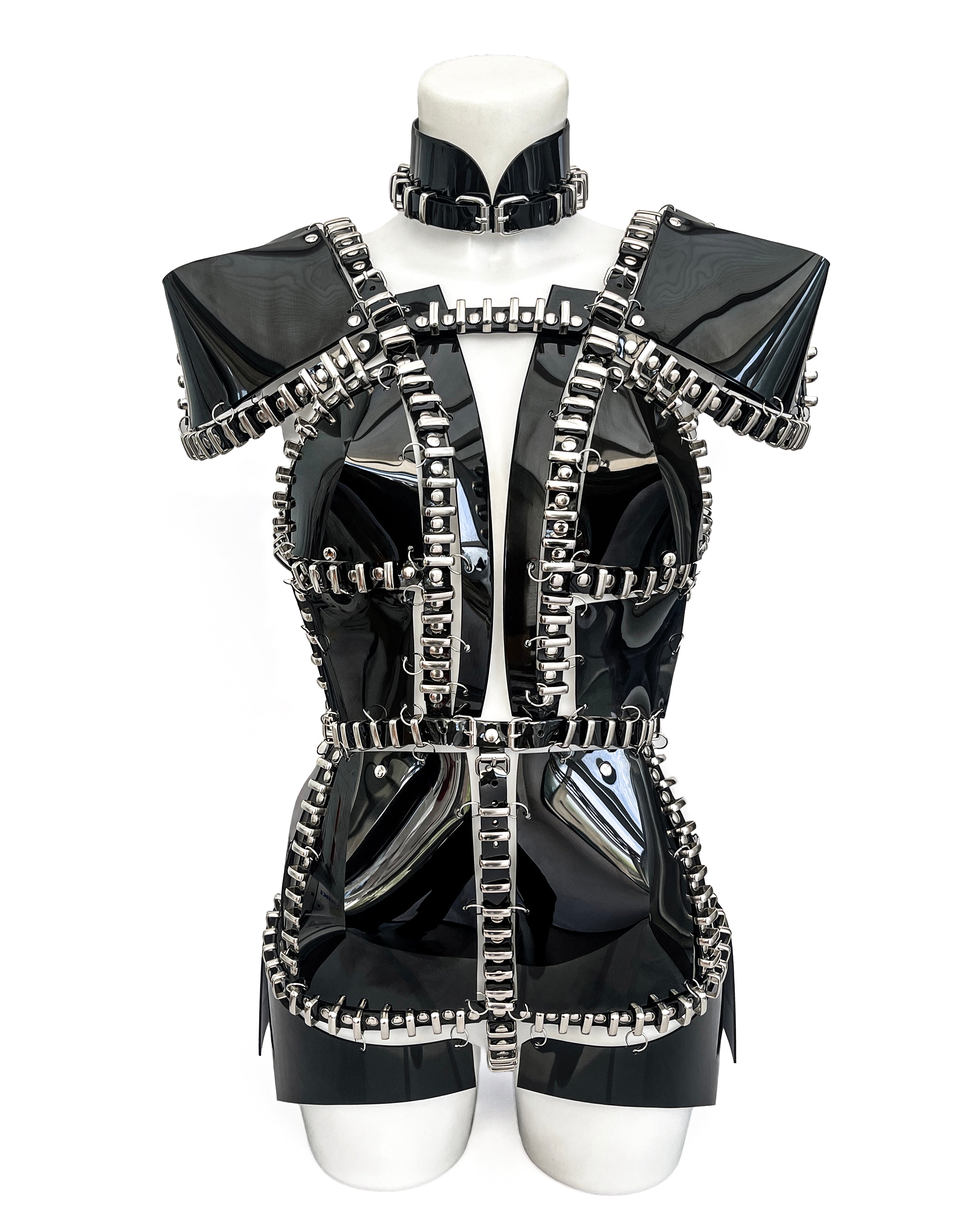 Jivomir Domoustchiev New York Queens dress mini ring vegan fashion sculpture couture cosplay love design futuristic robot