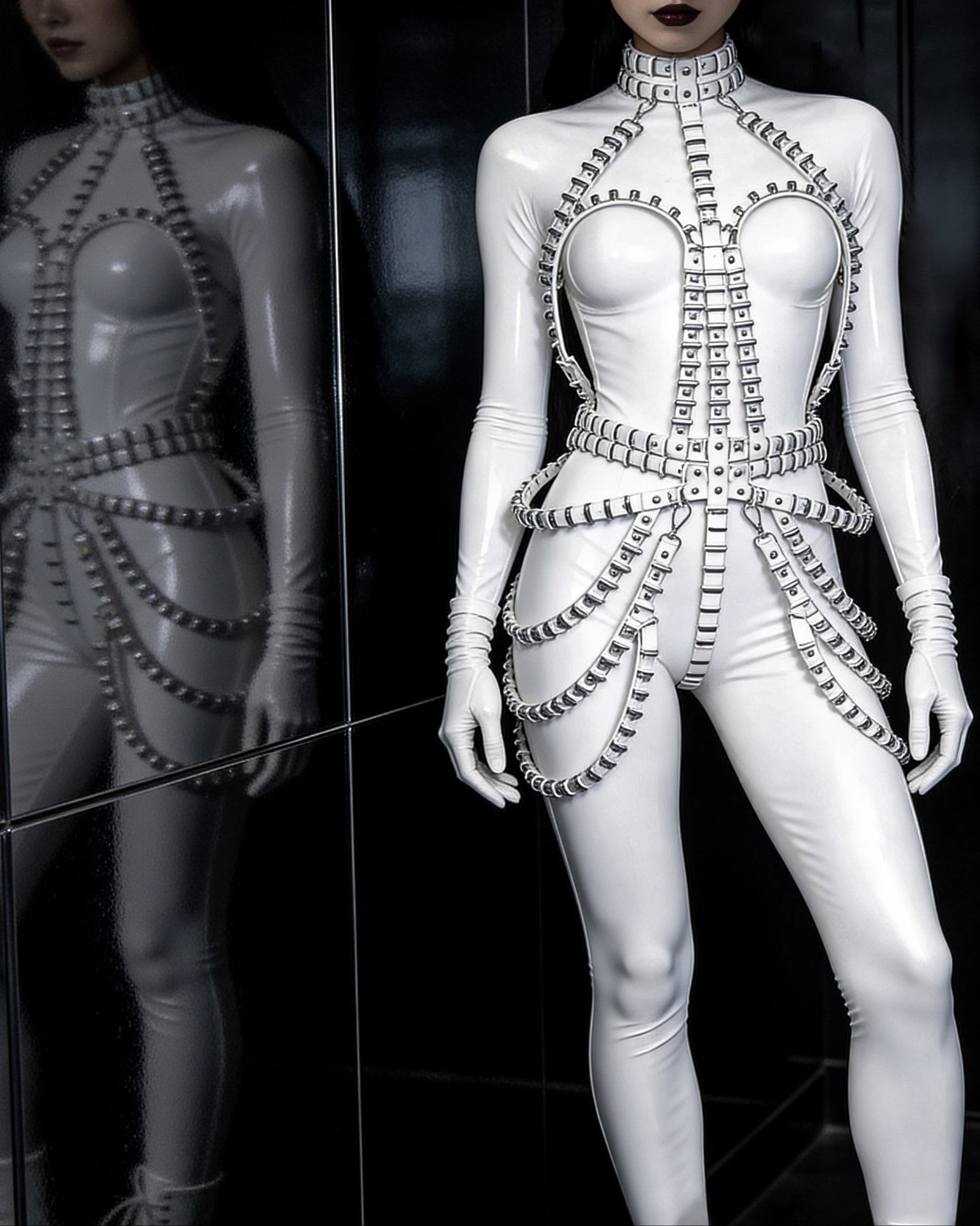 ATÉLIER JIVOMIR MINI RING BRVAES DRESS luxury vegan future fashion and accessories crafted in England