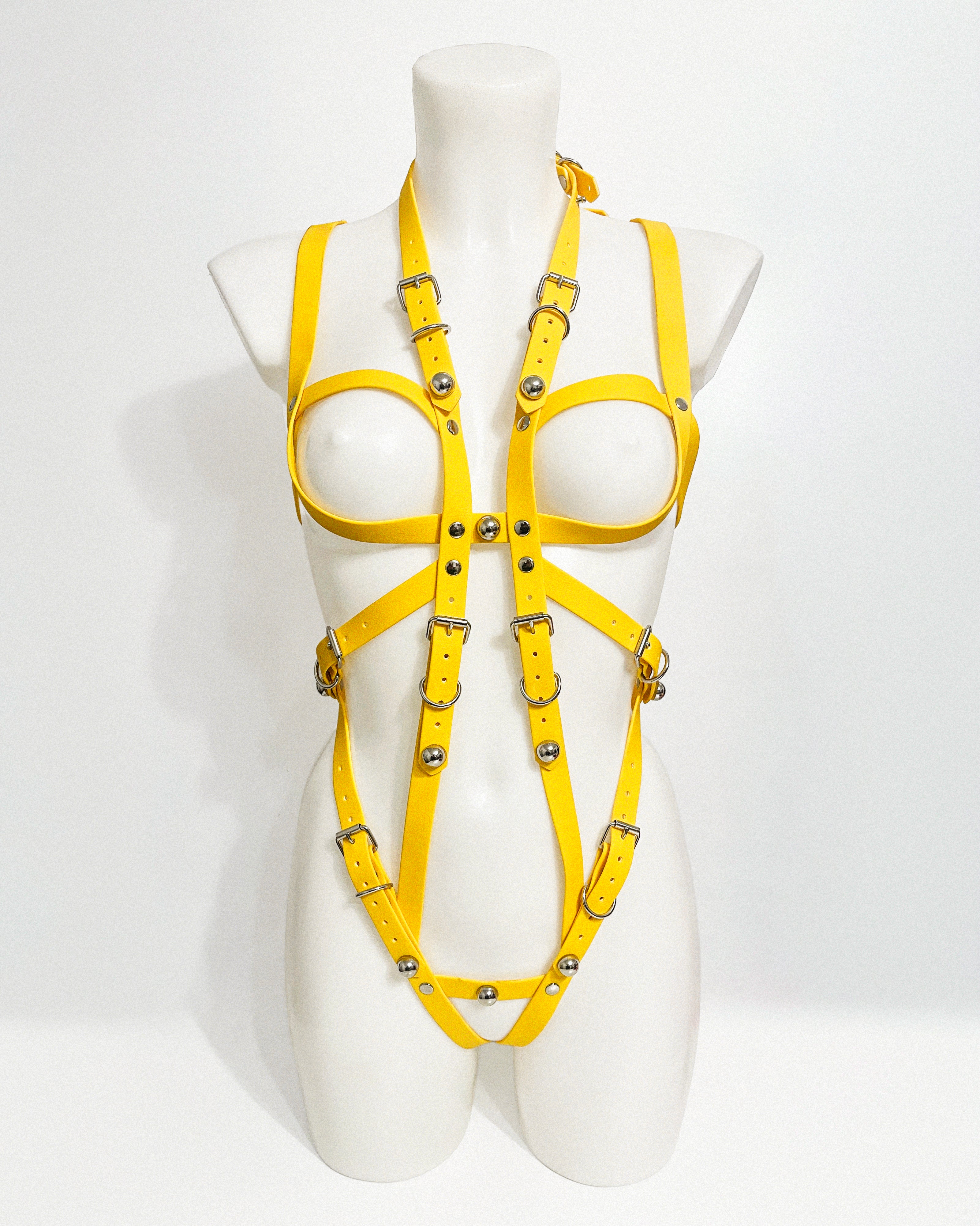 ATÉLIER JIVOMIR vegan bio strap onese dress yellow