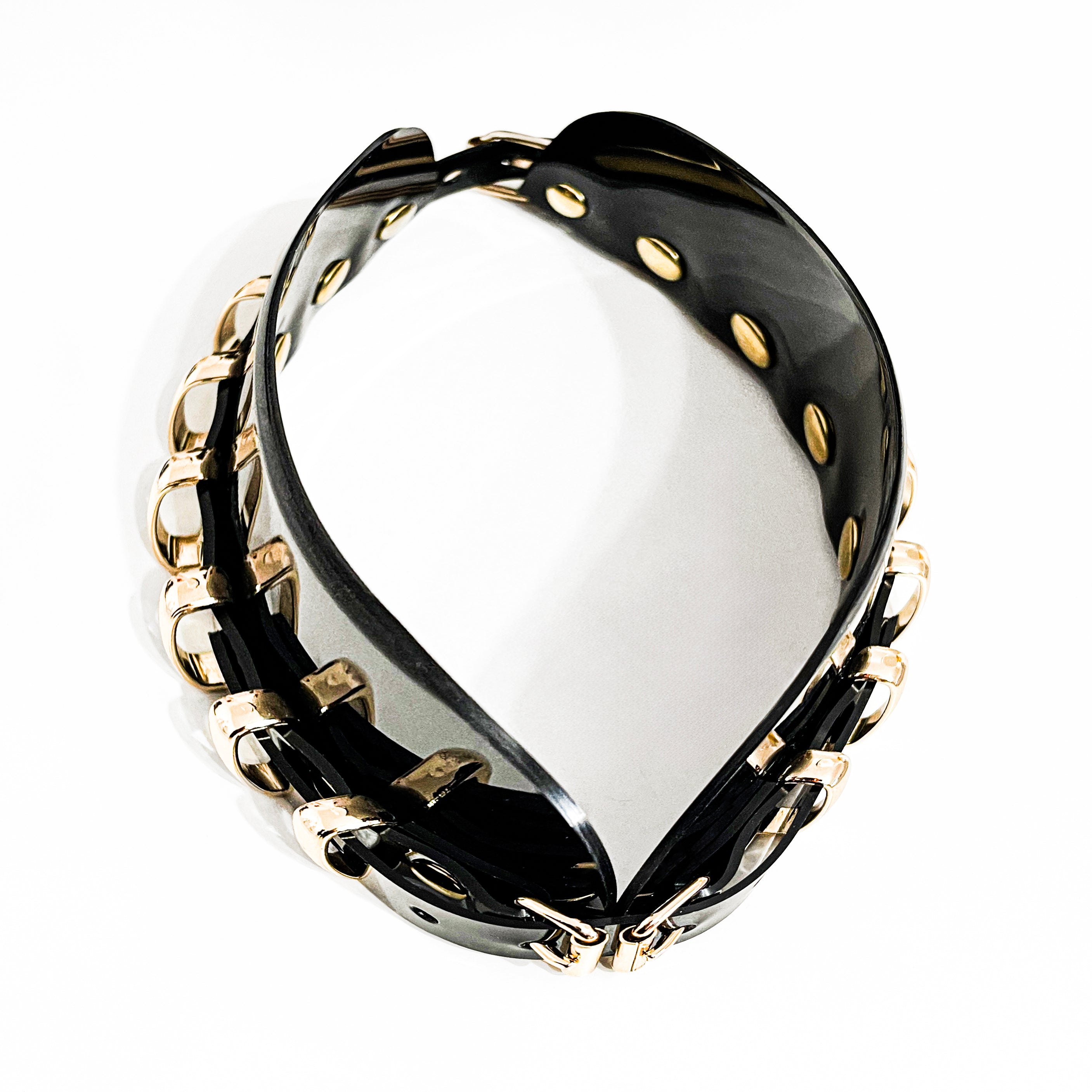 ATÉLIER JIVOMIR VINYL RING COLLAR CHOKER luxury vegan fashion accessories