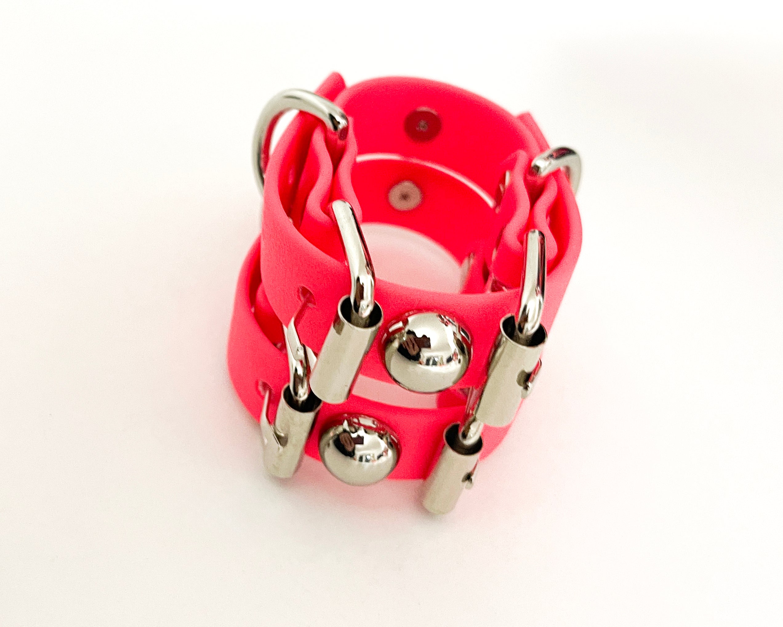 Jivomir Domoustchiev dom cuffs vegan rubberised must have fashion accessories kink designer luxury