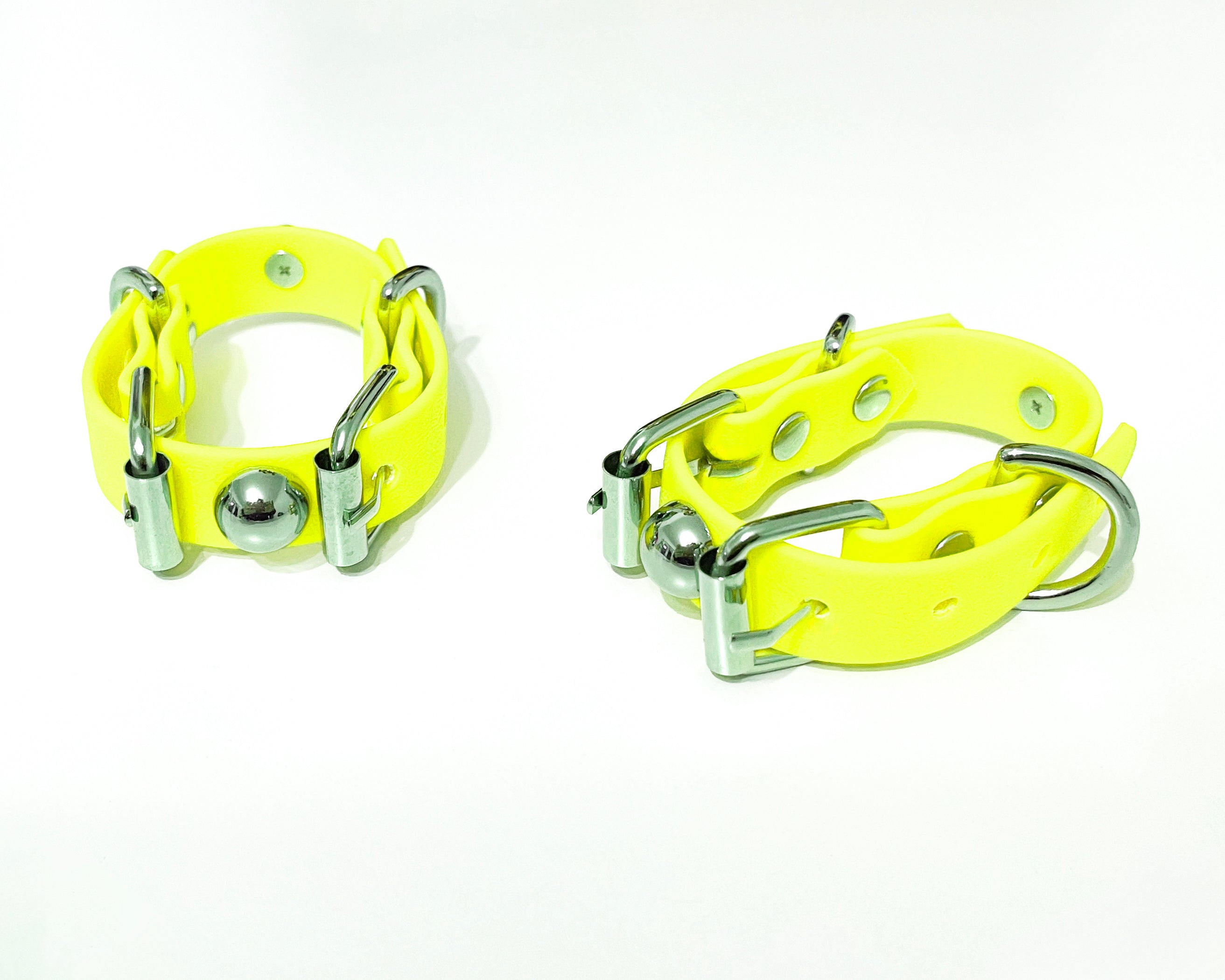 Jivomir Domoustchiev dom cuffs vegan rubberised must have fashion accessories kink designer luxury