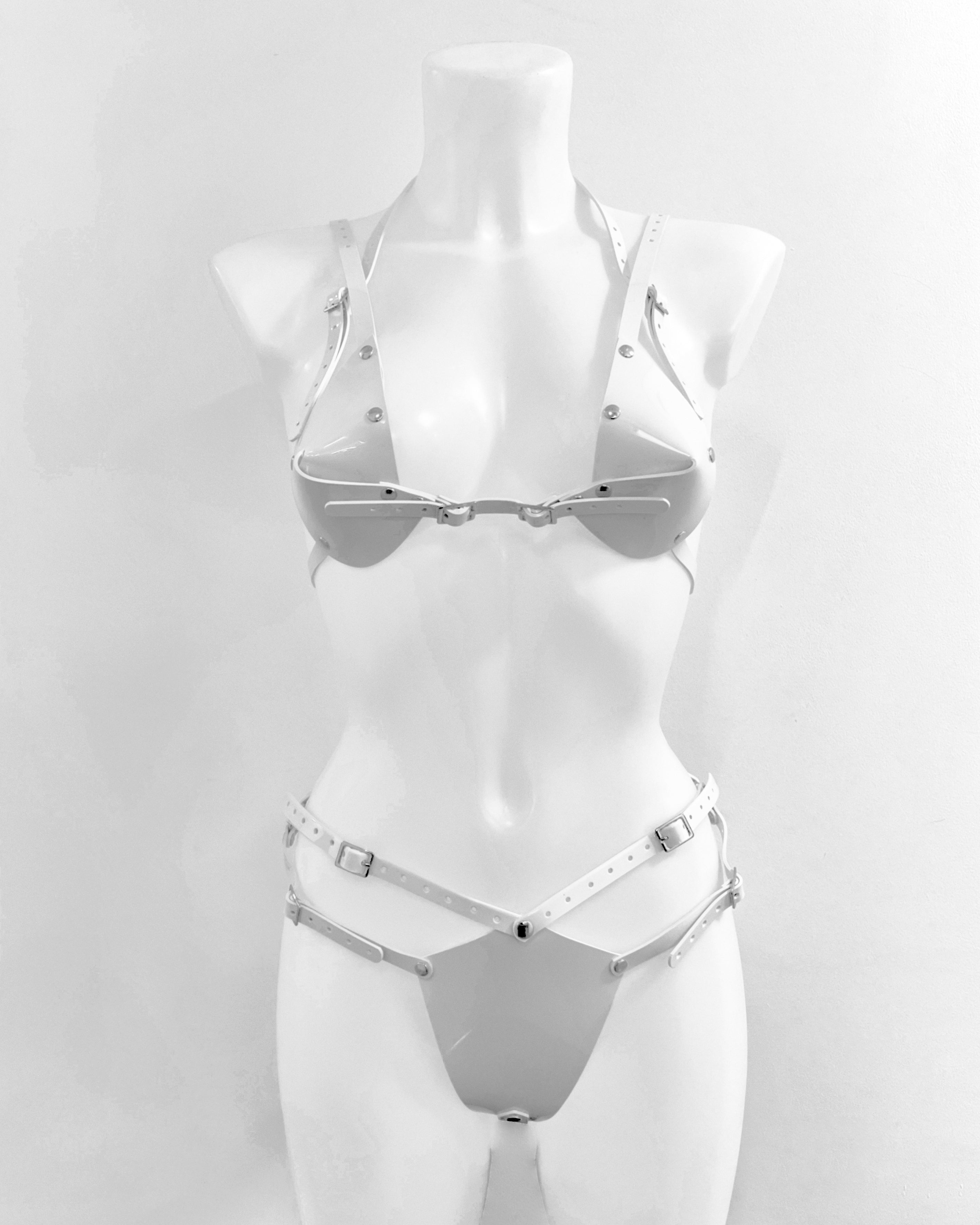 ATÉLIER JIVOMIR V POINT SET LUXURY VEGAN FASHION AVANT-GARDE KINK LINGERIE STATEMENT INTIMATES CRAFT