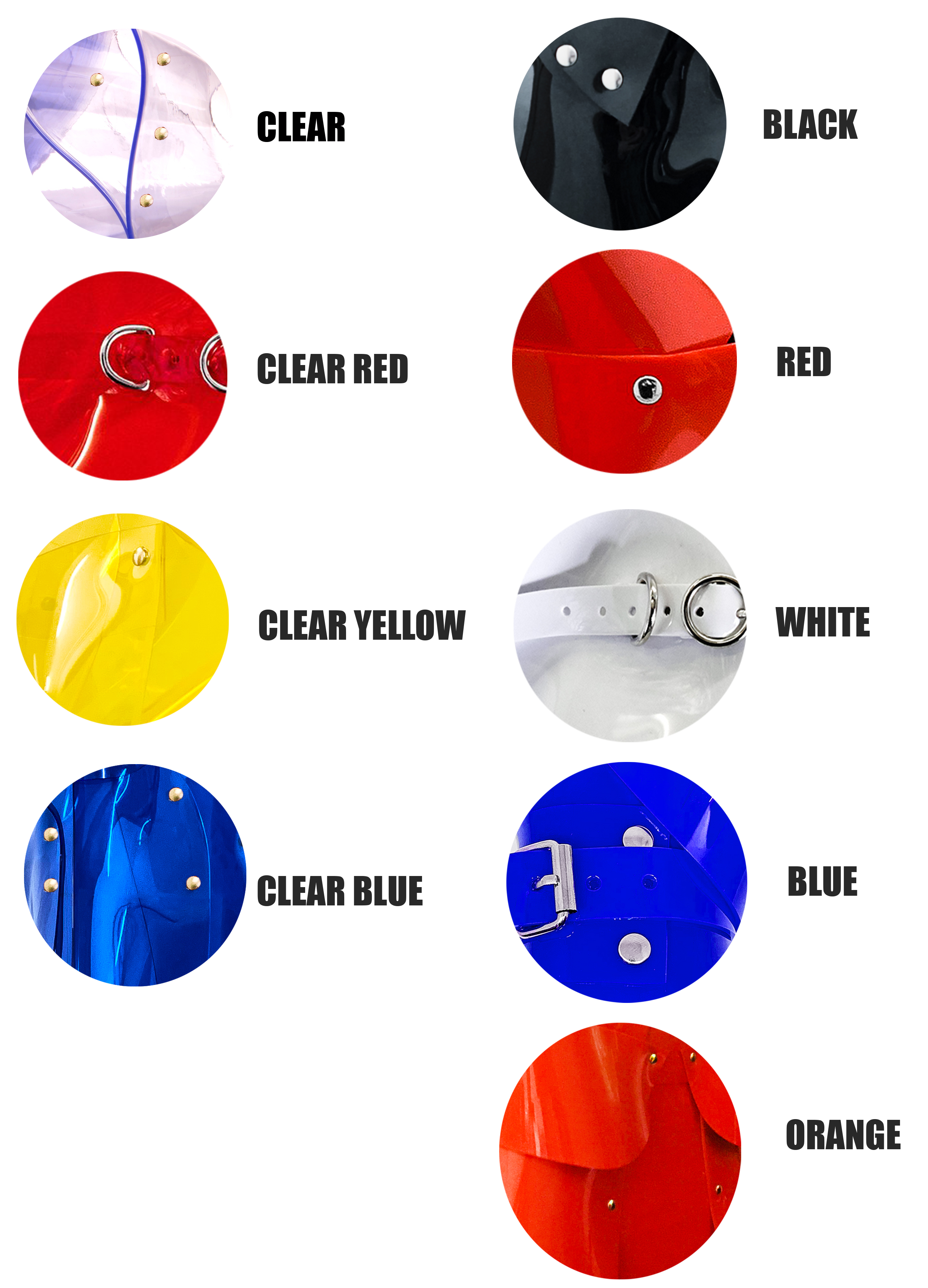 ATÉLIER JIVOMIR vegan vinyl colour chart