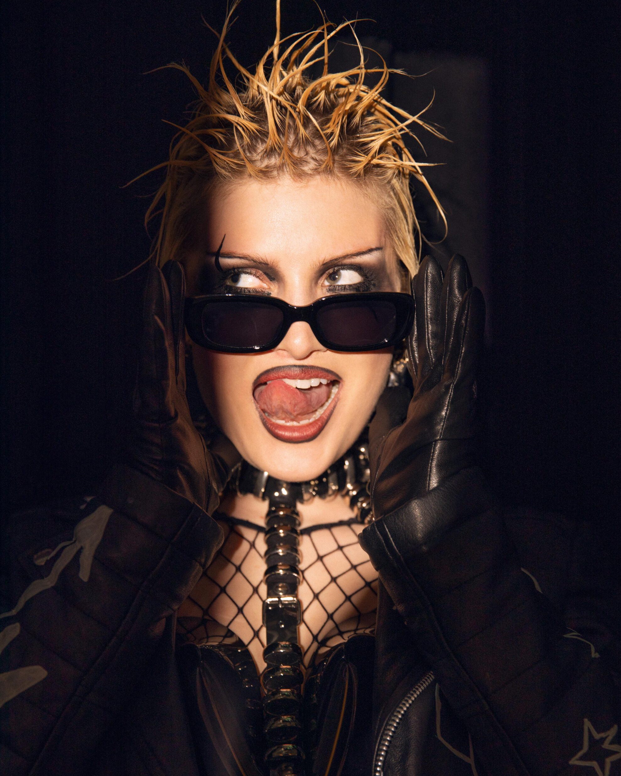 Jivomir Domoustchiev CrAzY Harness ❤️ vegan vinyl luxury fashion kink future fashion vegan love one for all Glamcult magazine