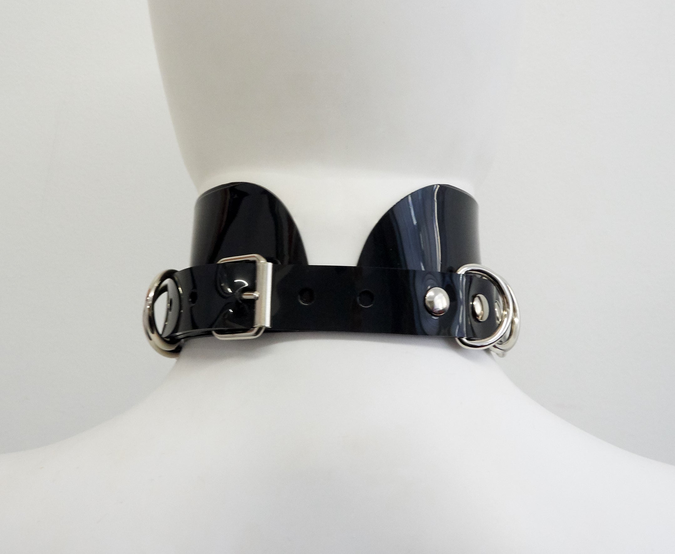 Jivomir Domoustchiev vegan vinyl pvc fashion wearable sculpture hand crafted to order only in East London Atelier independent luxury brand