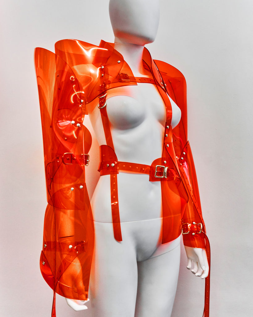 Jivomir Domoustchiev reimagine future sculpture fashion jacket superhero cosplay love robot design future vegan Jivomir Domoustchiev reimagine future sculpture fashion jacket superhero cosplay love robot design future vegan  kink asymmetric love styling design lux hand crafted London future 