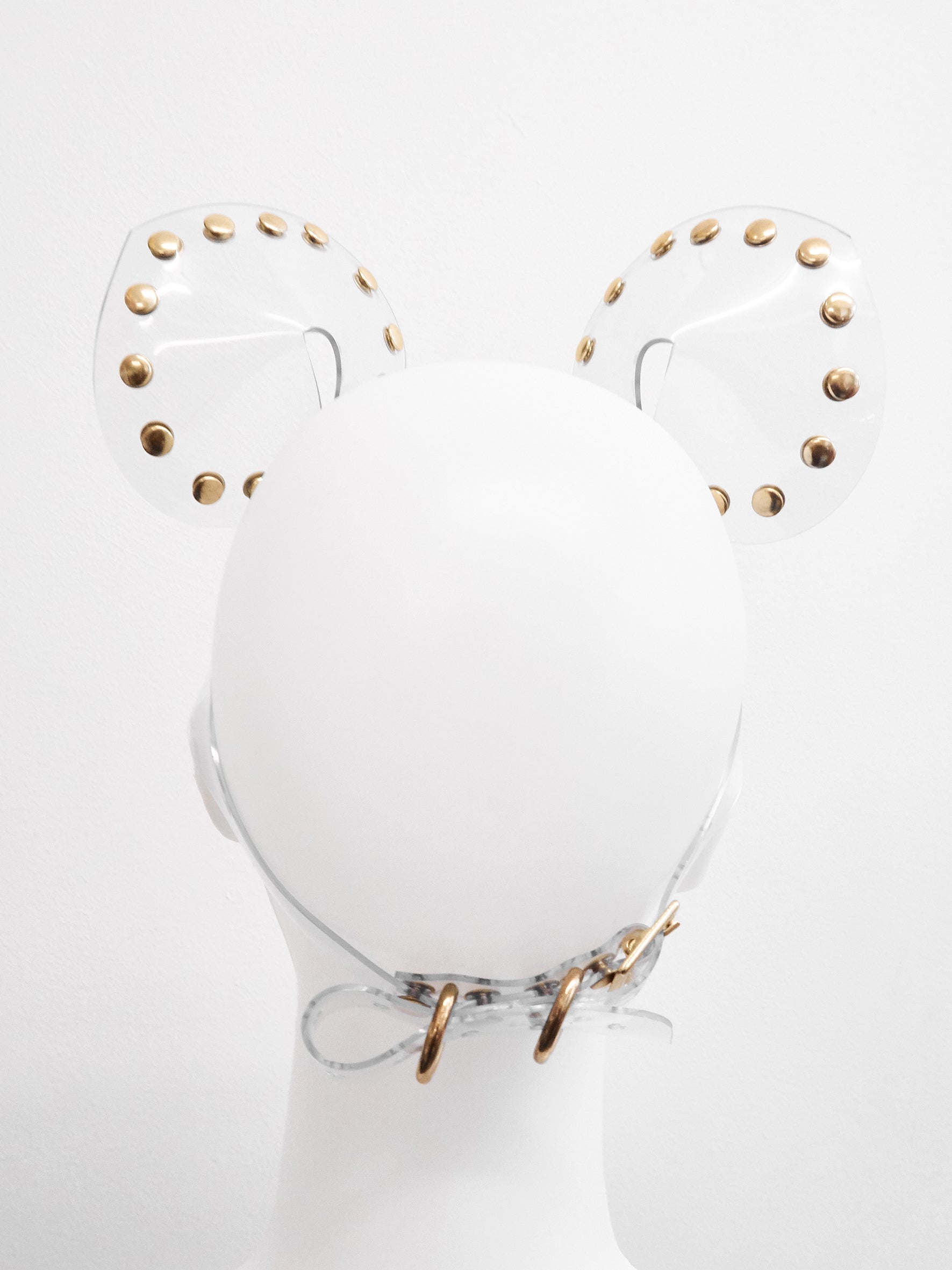 Jivomir Domoustchiev vegan vinyl pvc fashion wearable sculpture hand crafted to order only in East London Atelier independent luxury brand cuffs accessories headband giant  rave dance club cosplay dress must've