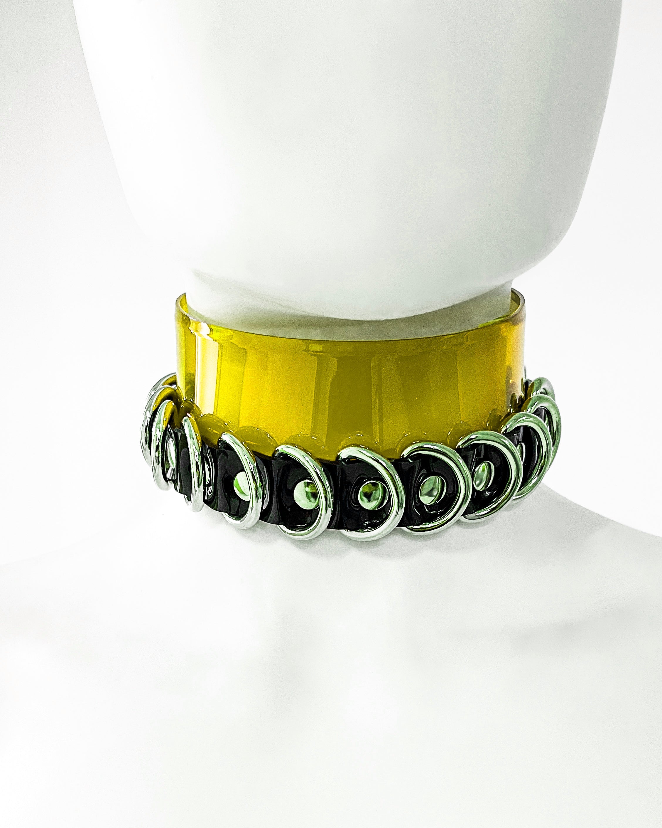 Jivomir Domoustchiev vegan vinyl pvc fashion wearable sculpture hand crafted to order only in East London Atelier independent luxury brand