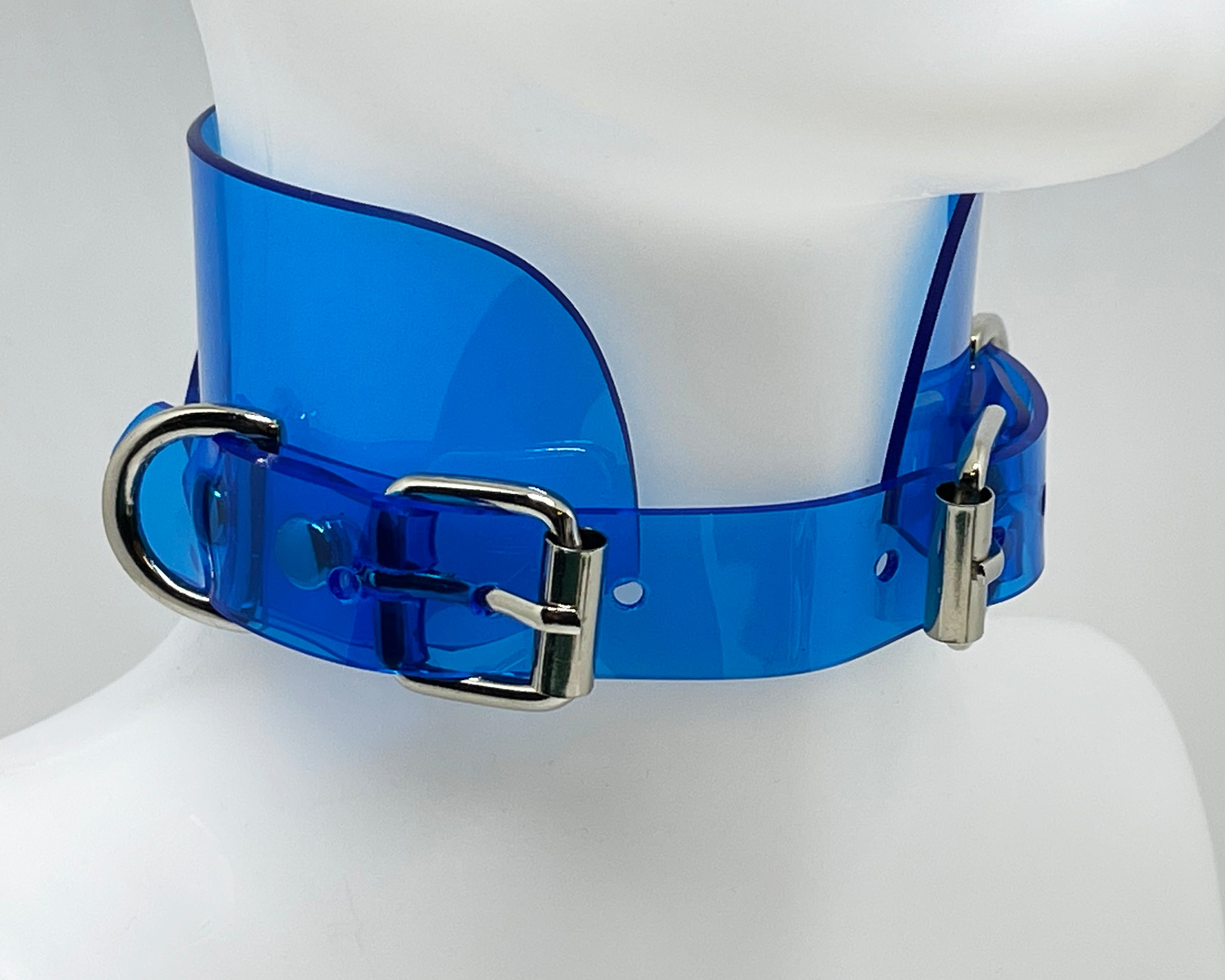 Jivomir Domoustchiev vegan vinyl pvc fashion wearable sculpture hand crafted to order only in East London Atelier independent luxury brand collar choker