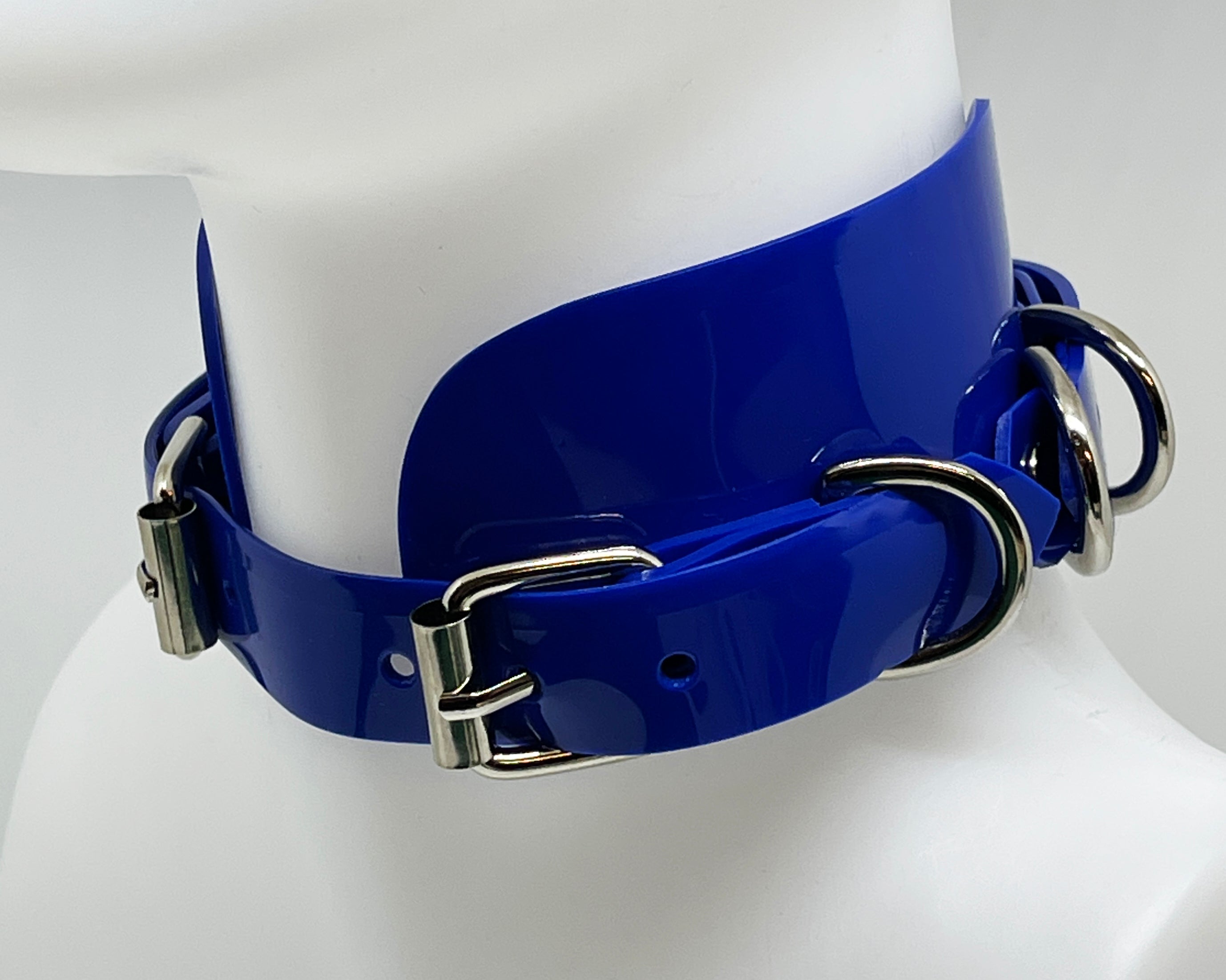 Jivomir Domoustchiev vegan vinyl pvc fashion wearable sculpture hand crafted to order only in East London Atelier independent luxury brand collar choker