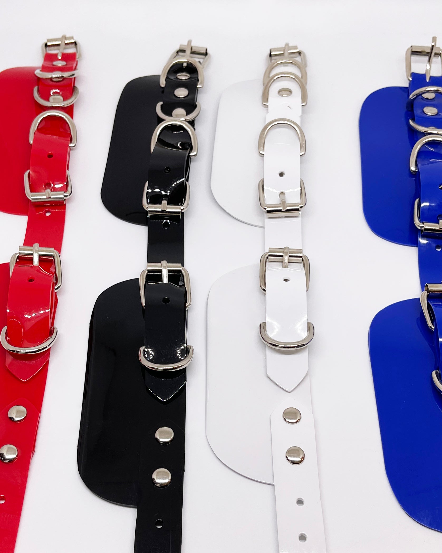 Jivomir Domoustchiev vegan vinyl pvc fashion wearable sculpture hand crafted to order only in East London Atelier independent luxury brand collar choker