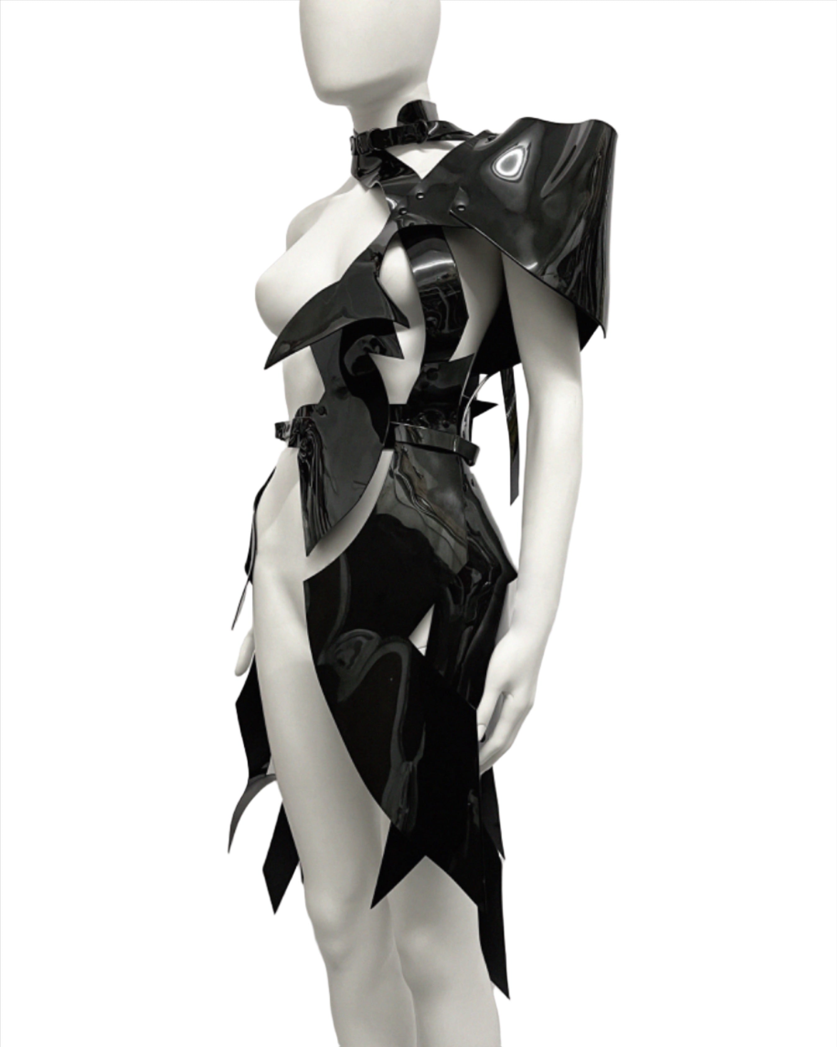 Jivomir Domoustchiev sculpture half dress superhero cosplay luxury future design love modernity  vegan couture