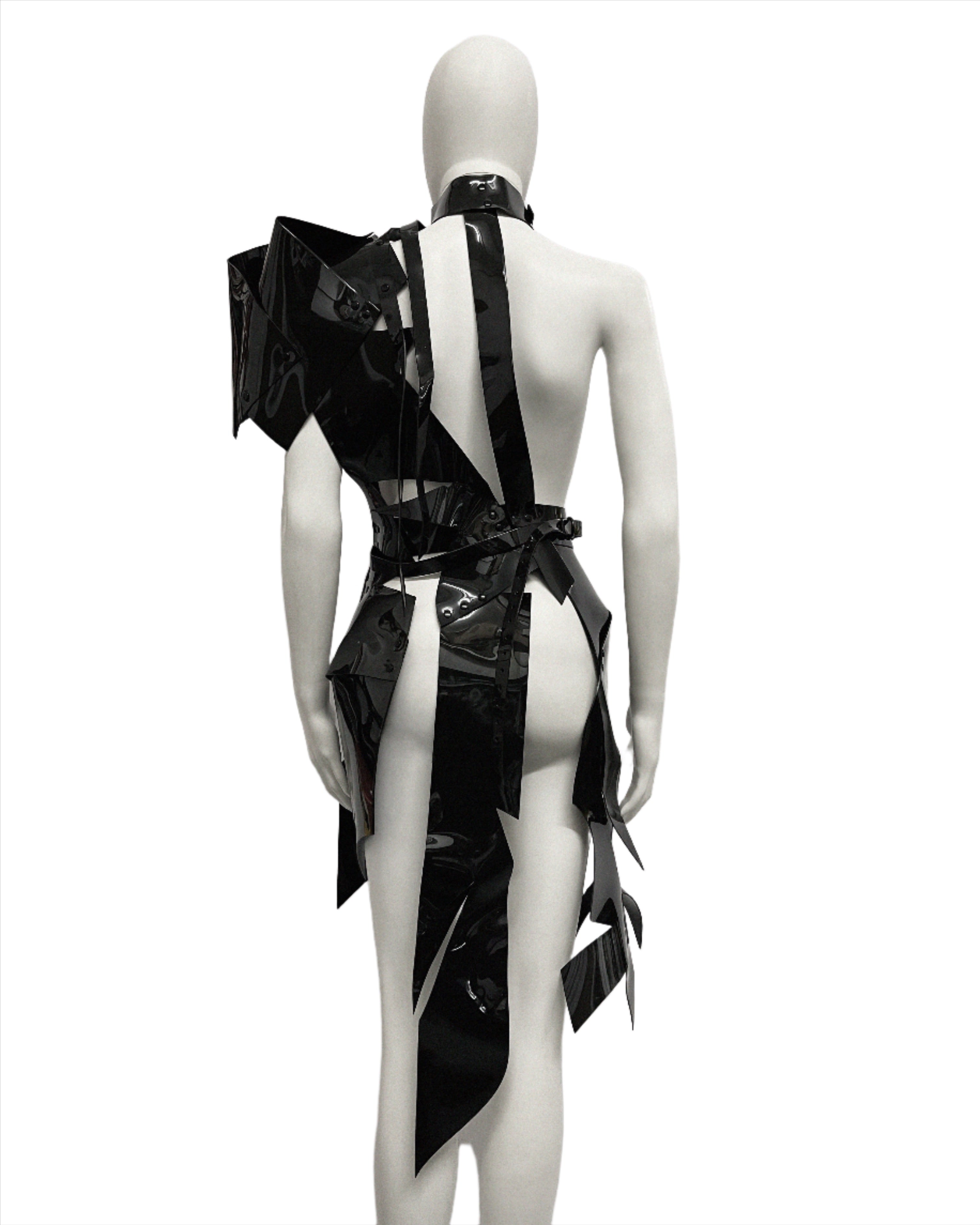 Jivomir Domoustchiev sculpture half dress superhero cosplay luxury future design love modernity vegan couture