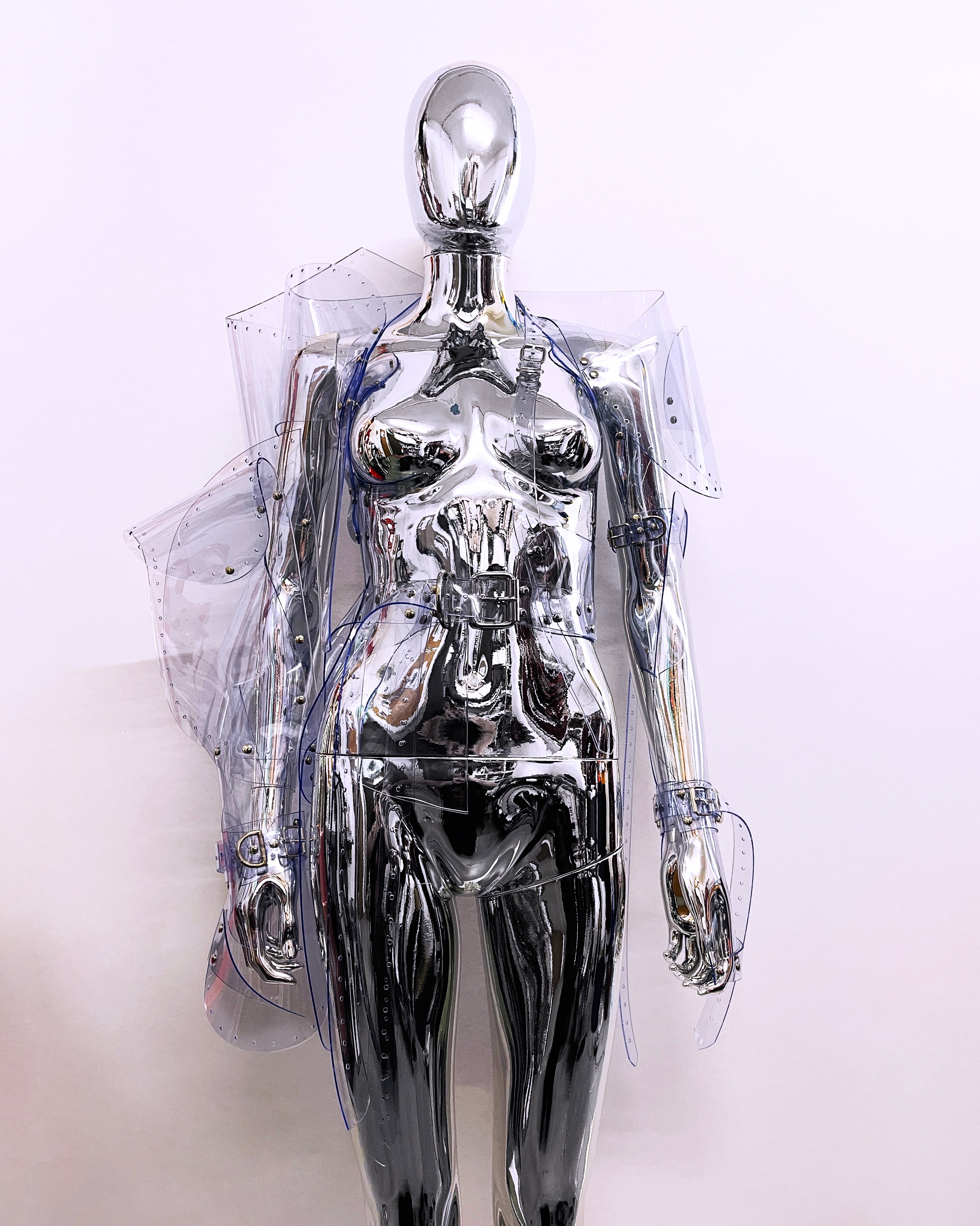 Jivomir Domoustchiev reimagine future sculpture fashion jacket superhero cosplay love robot design future vegan  kink asymmetric love styling design lux hand crafted London future