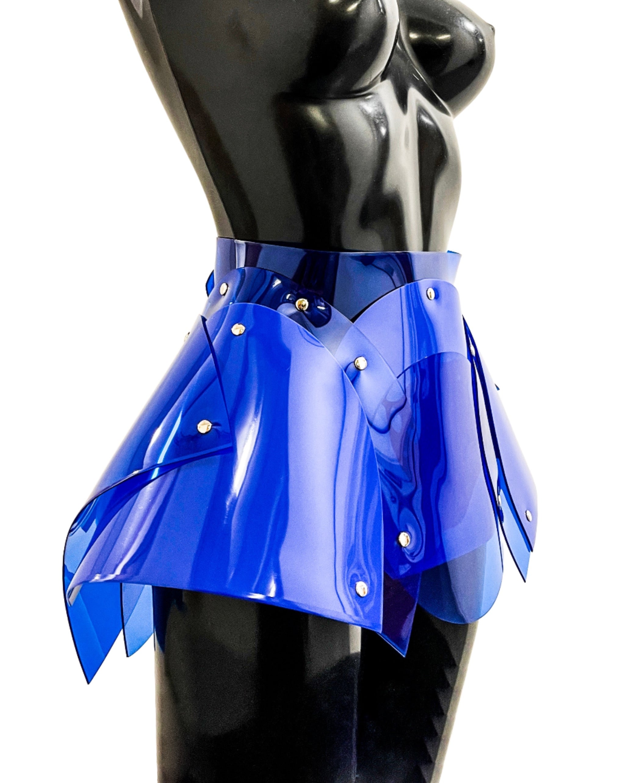 Jivomir Domoustchiev vegan vinyl pvc fashion wearable sculpture hand crafted to order only in East London Atelier independent luxury brand