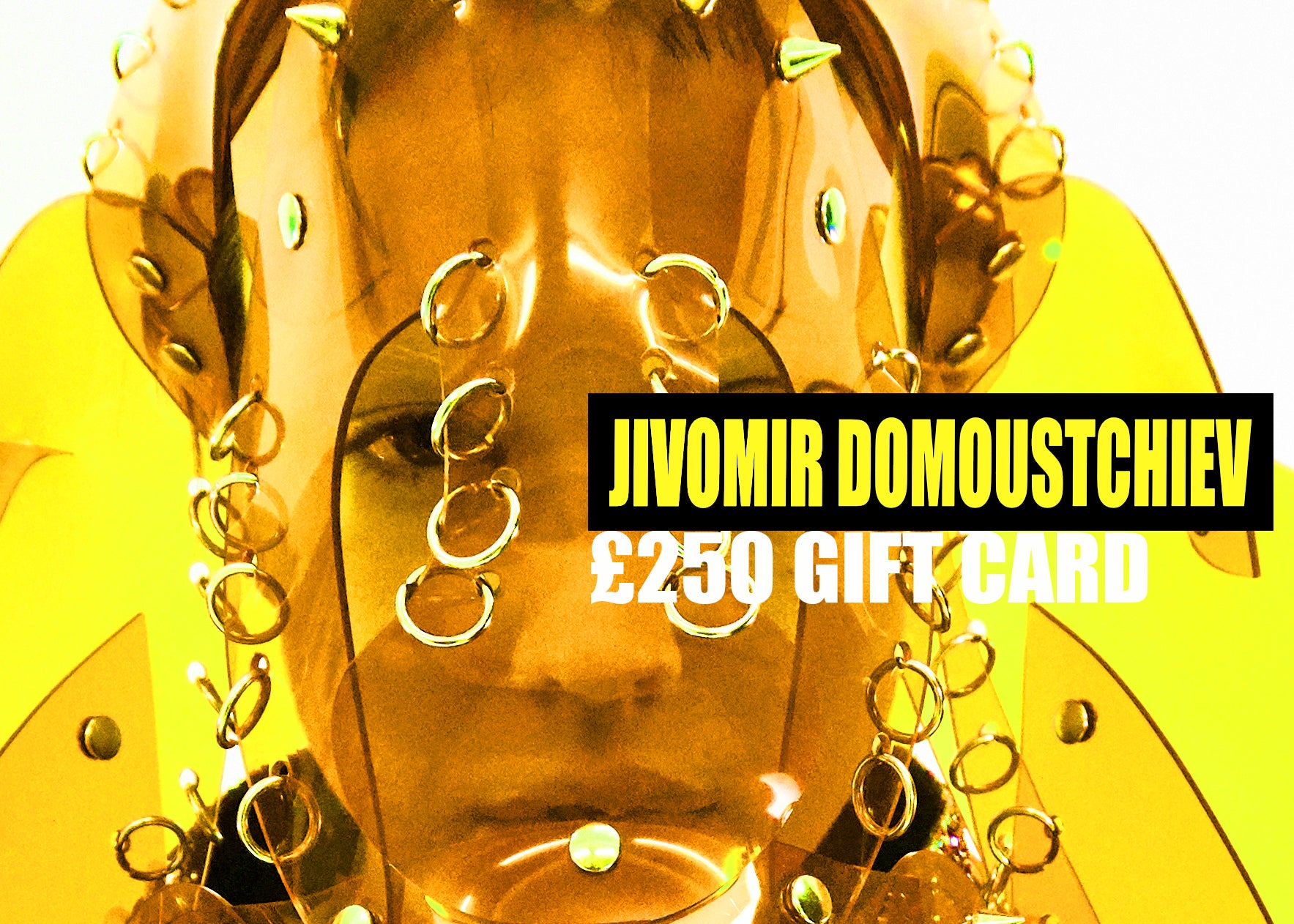 JIVOMIR DOMOUSTCHIEV GIFT CARDPRESENT IDEA CHRISTMAS PRESENT BIRTHDAY KINK FUTURE VEGAN COSPLAY LATEX FASHION LOVE FUTURE GIFT VOUCHER