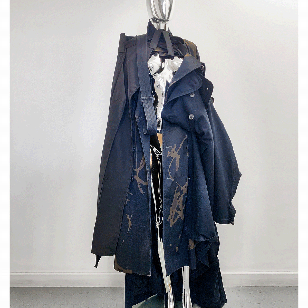 Kendo Sculpture Trench - designer luxury avant garde Coat