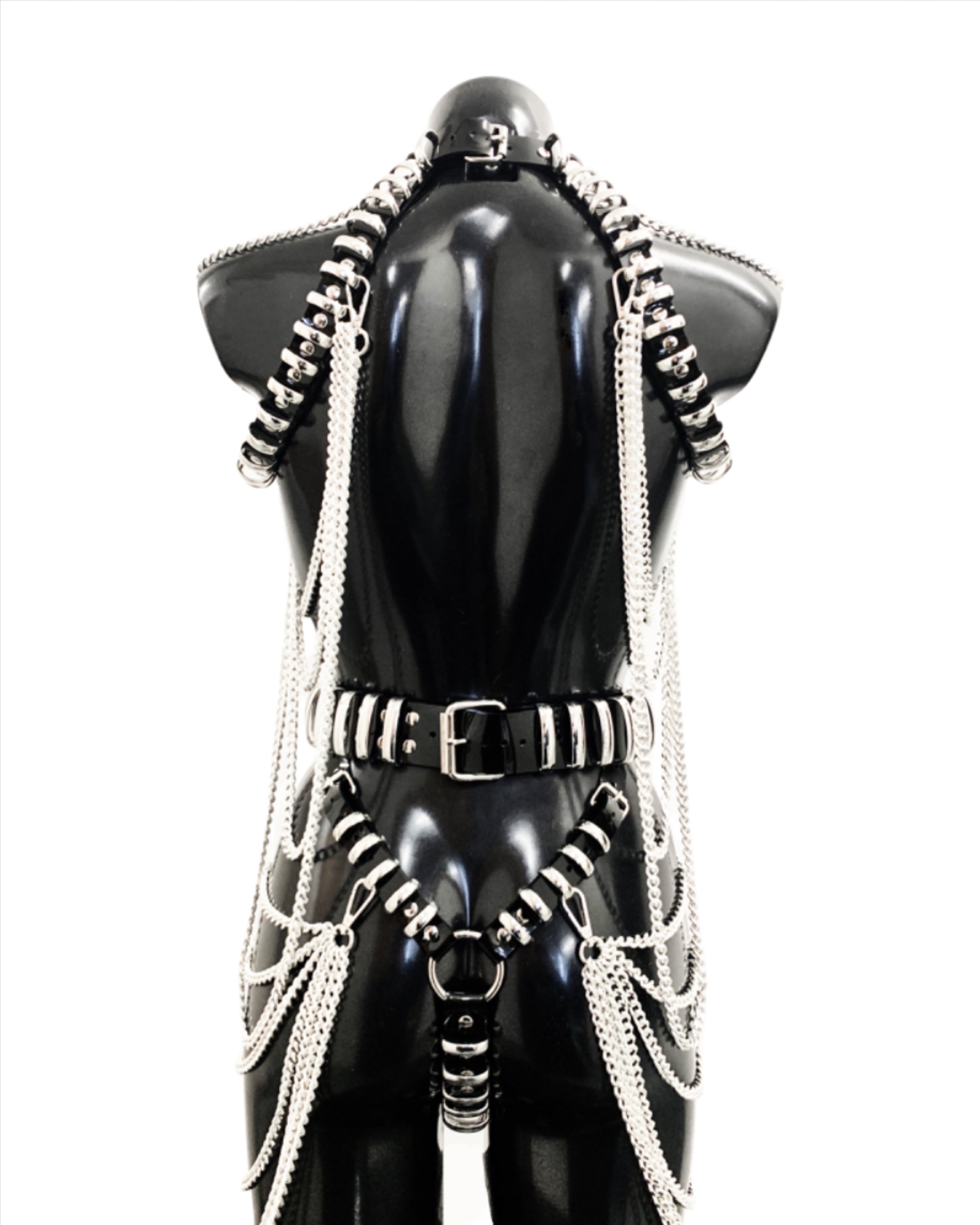 Jivomir Domoustchiev Lady Gaga Chromatica Rain on Me Crazy Horse Paris vegan vinyl pvc fashion wearable sculpture hand crafted to order only in East London Atelier independent luxury brand